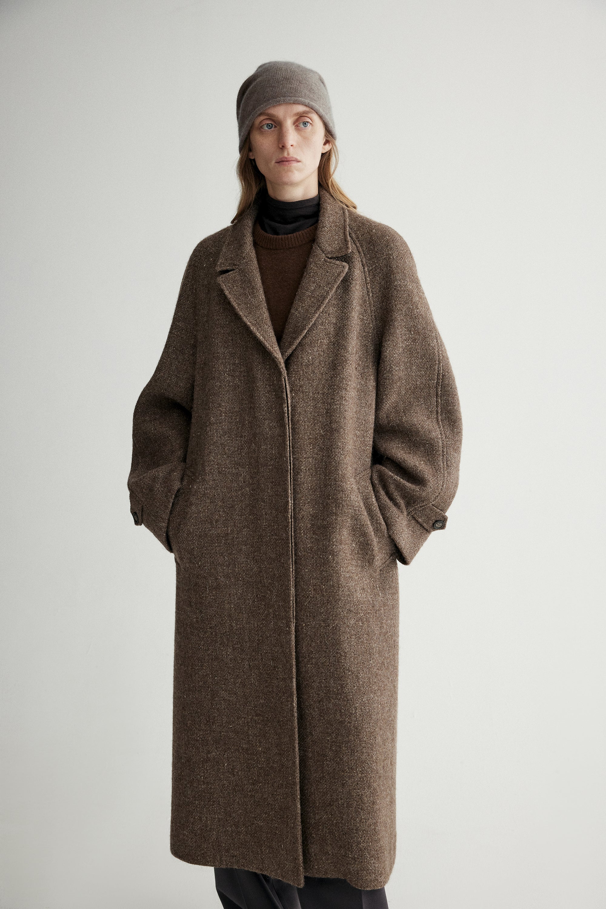 Shetland Wool and Linen Blend Coat - Image 11