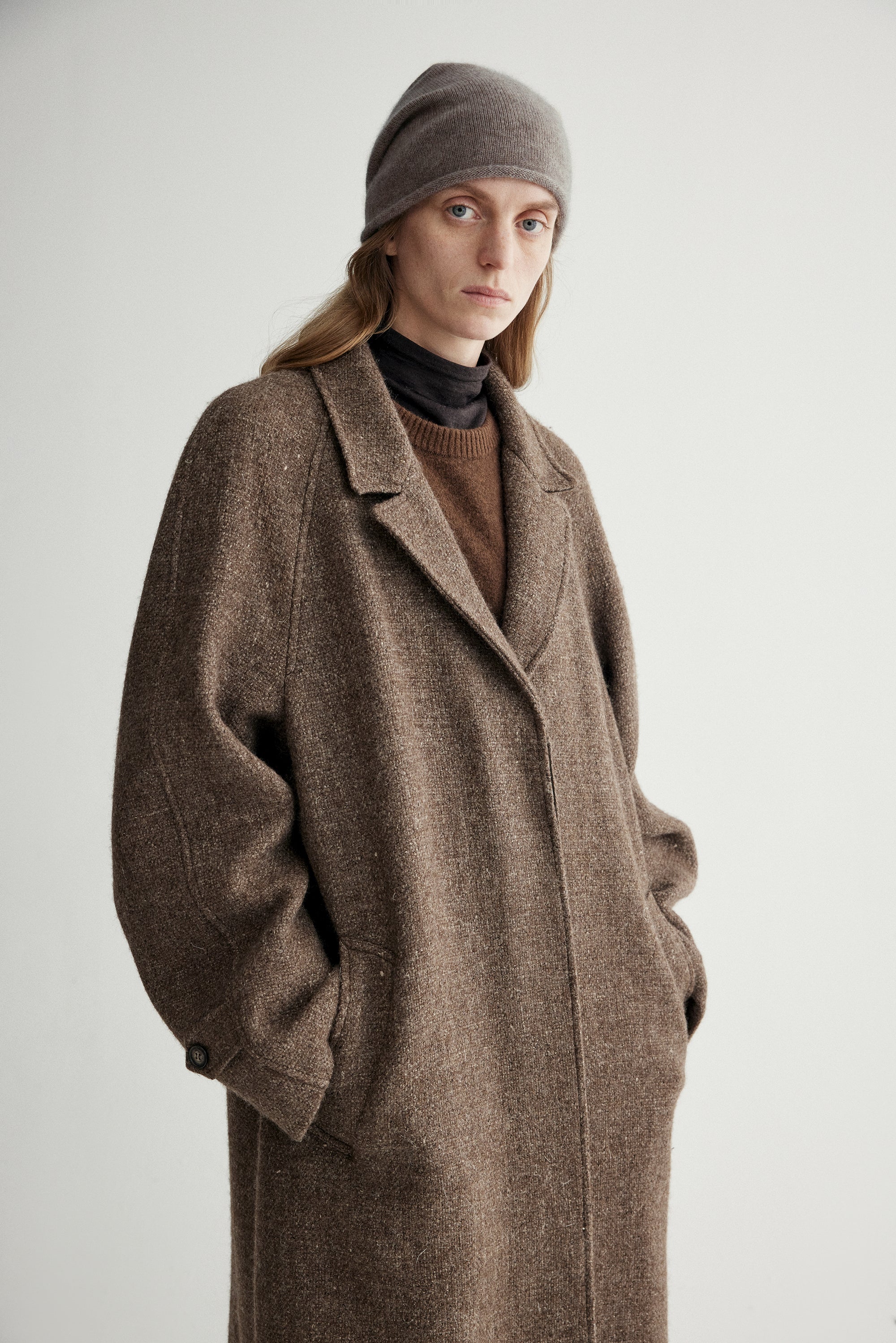 Shetland Wool and Linen Blend Coat - Image 12