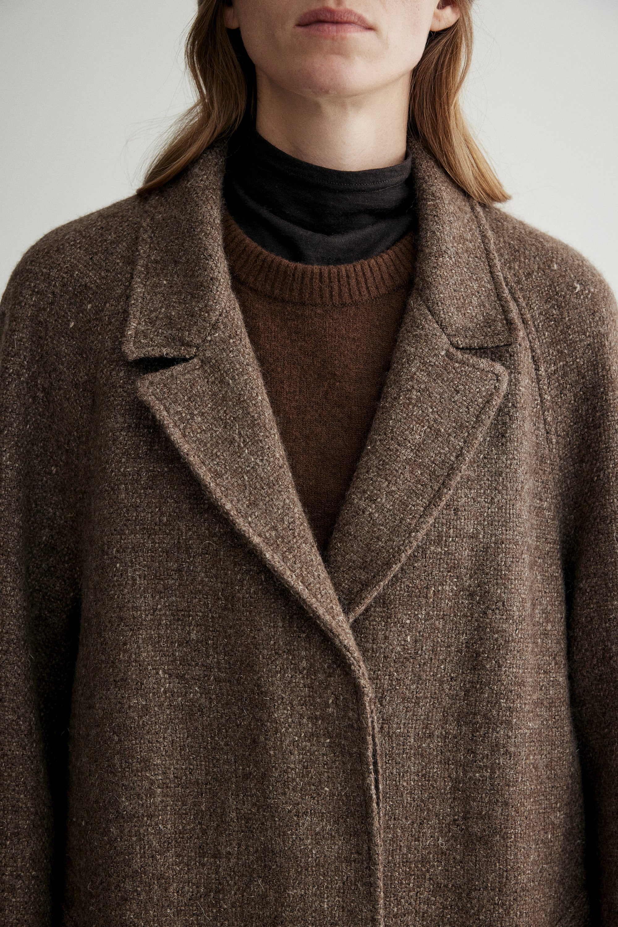 Shetland Wool and Linen Blend Coat - Image 13