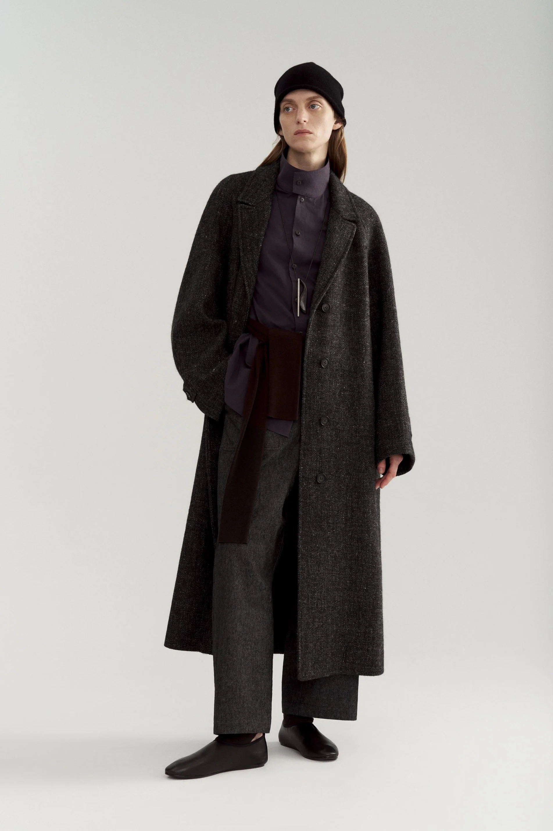 Shetland Wool and Linen Blend Coat - Image 3