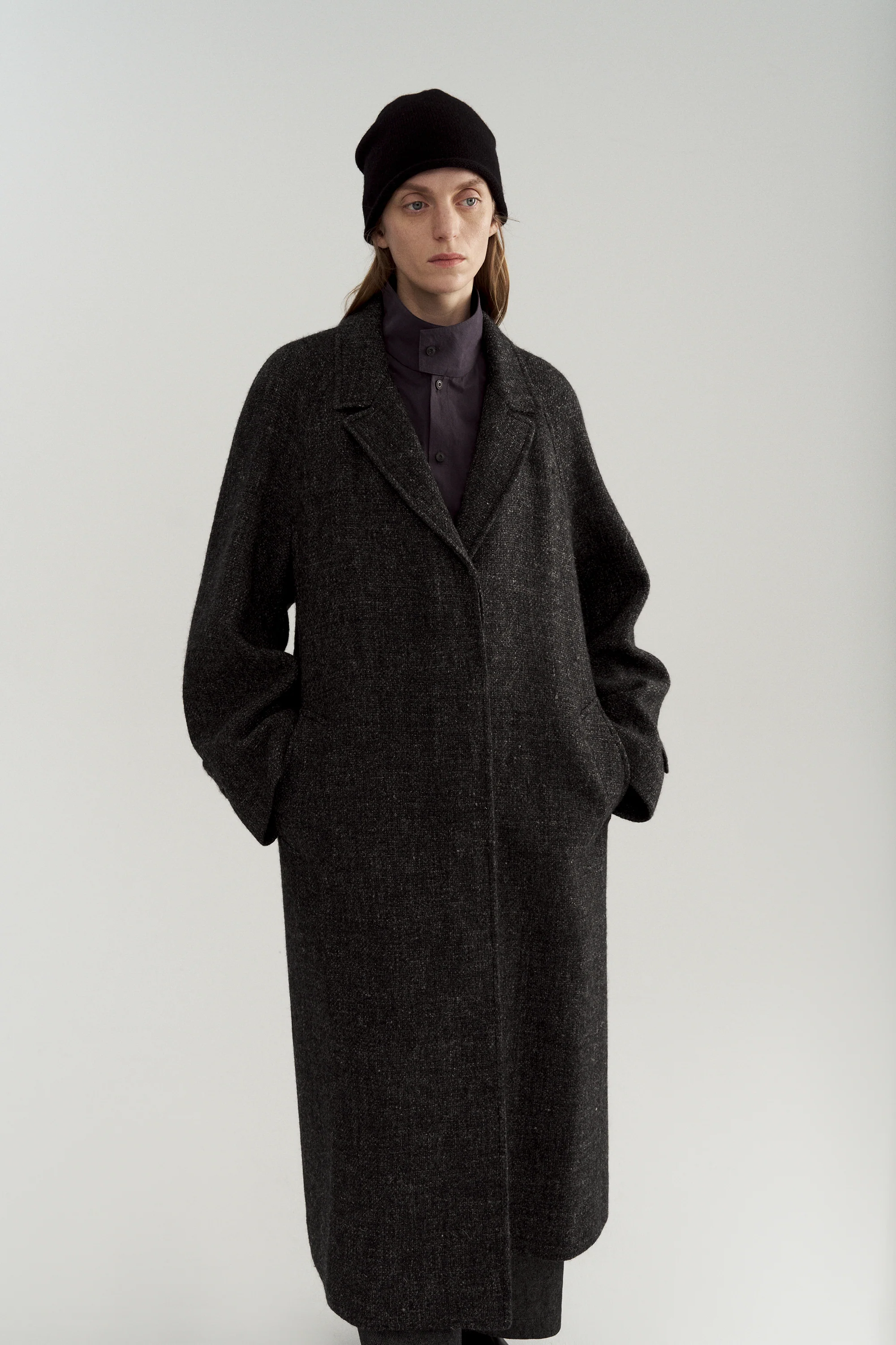 Shetland Wool and Linen Blend Coat - Image 6