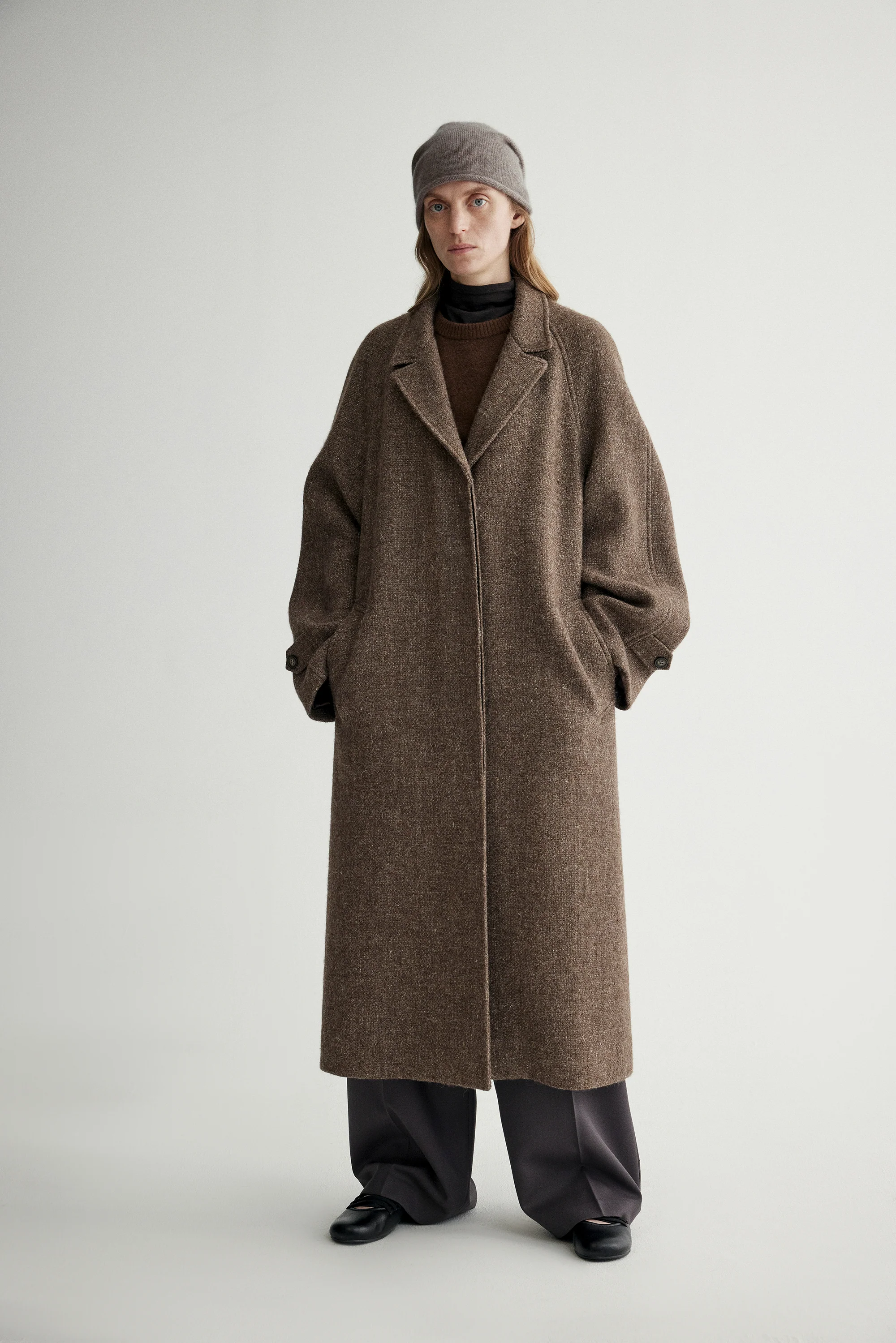 Shetland Wool and Linen Blend Coat - Image 7