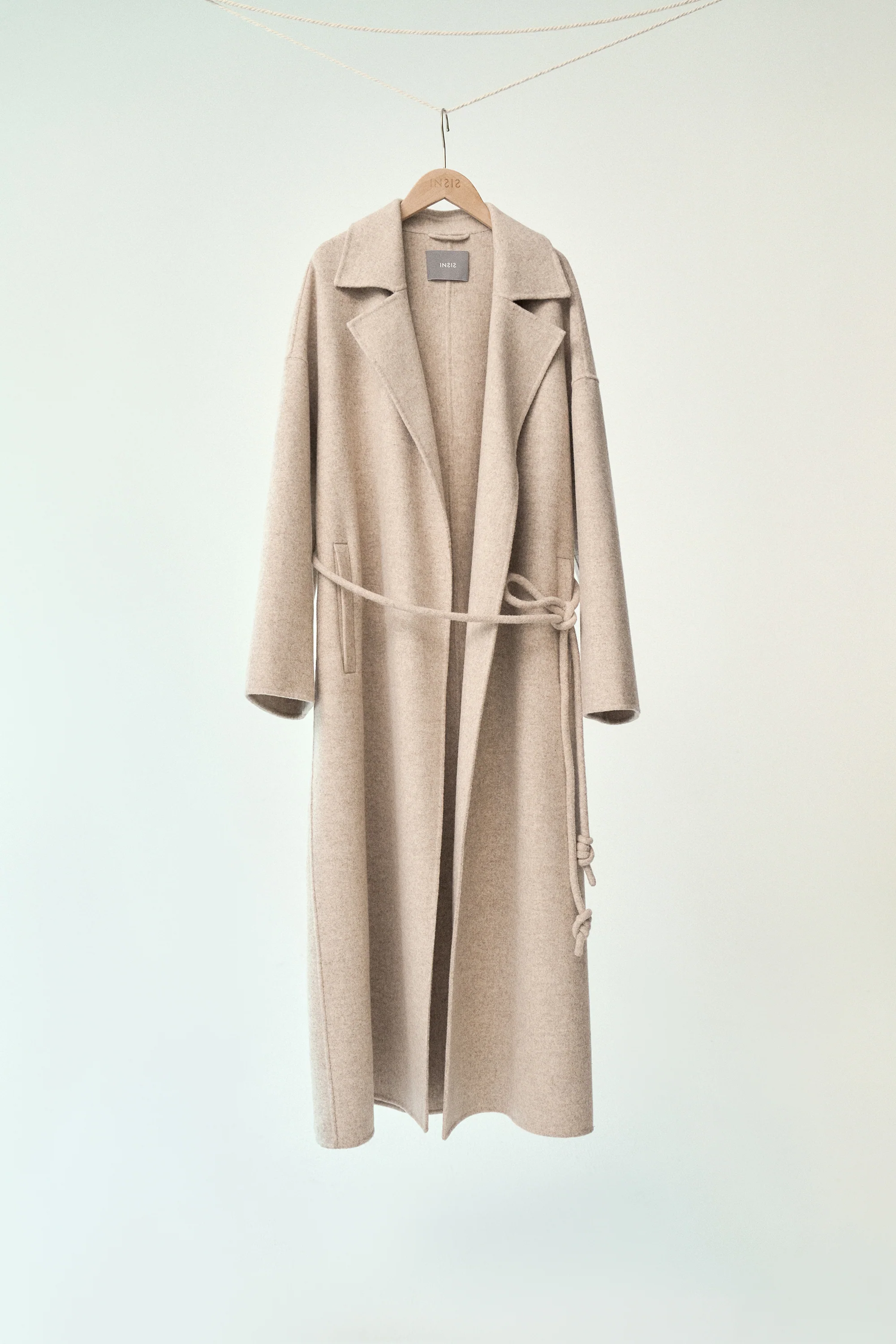 Belted Wool Robe Coat - Image 2