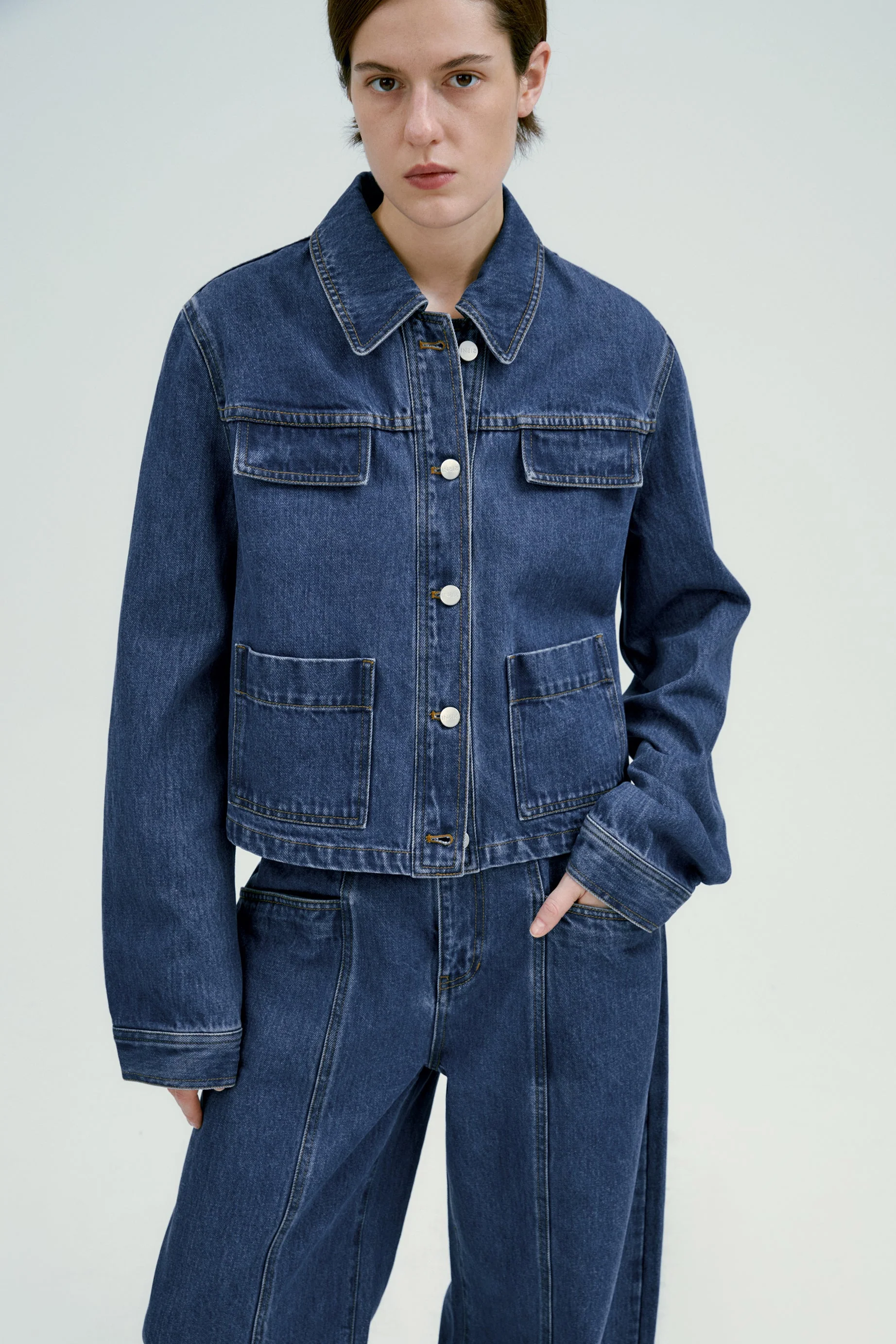 Boxy Denim Jacket - Image 10