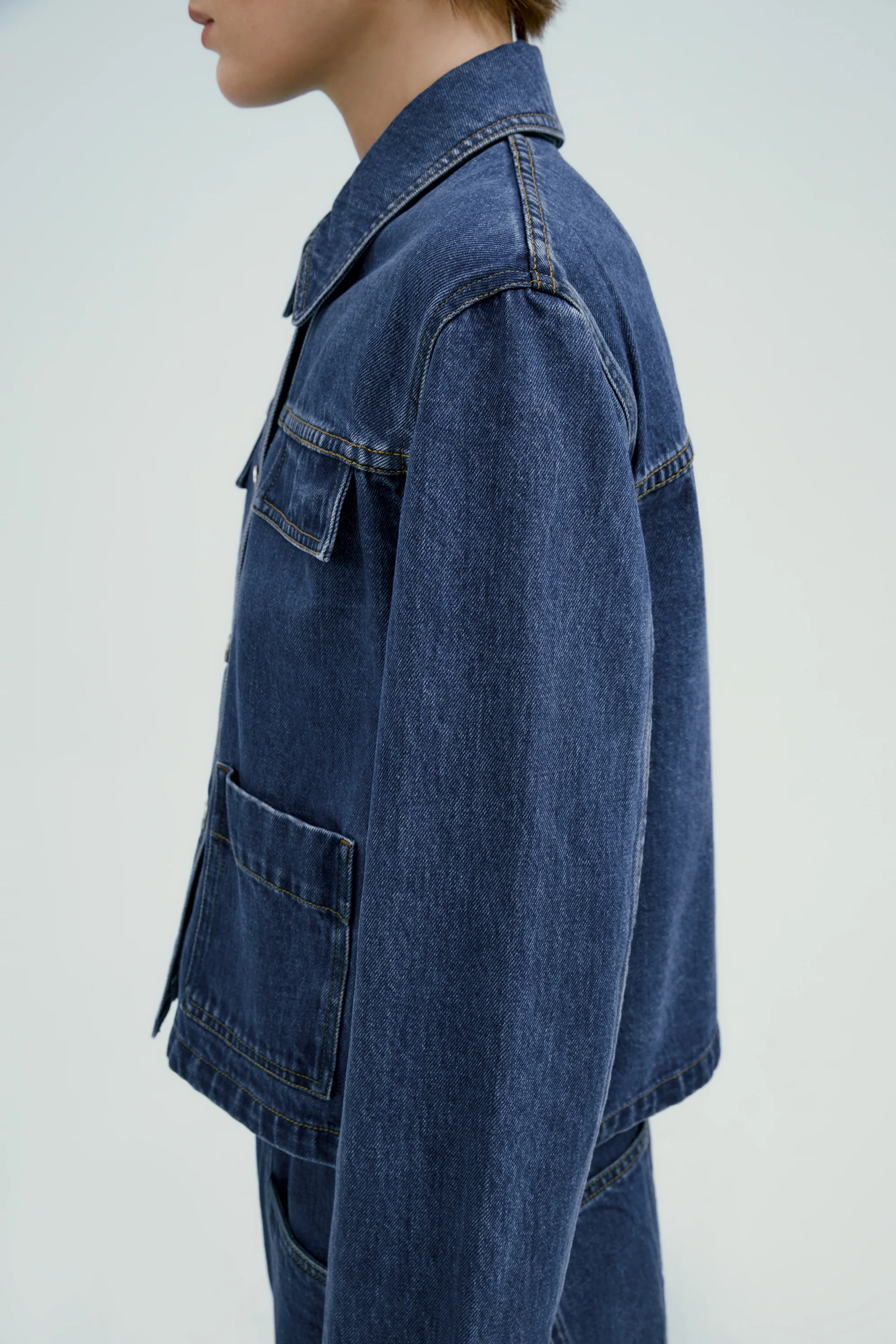 Boxy Denim Jacket - Image 14