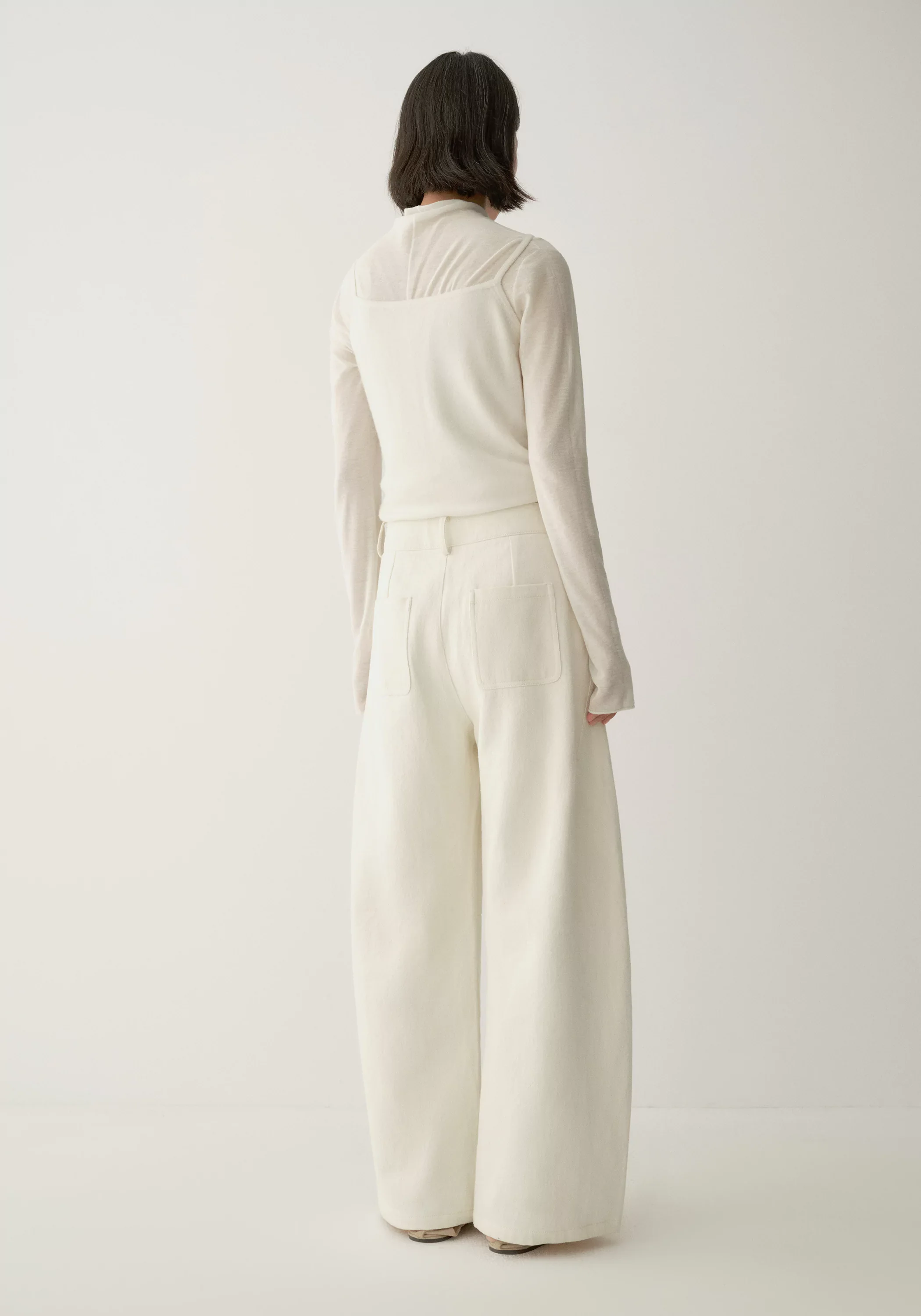 Buttoned Curved Pants - Image 10