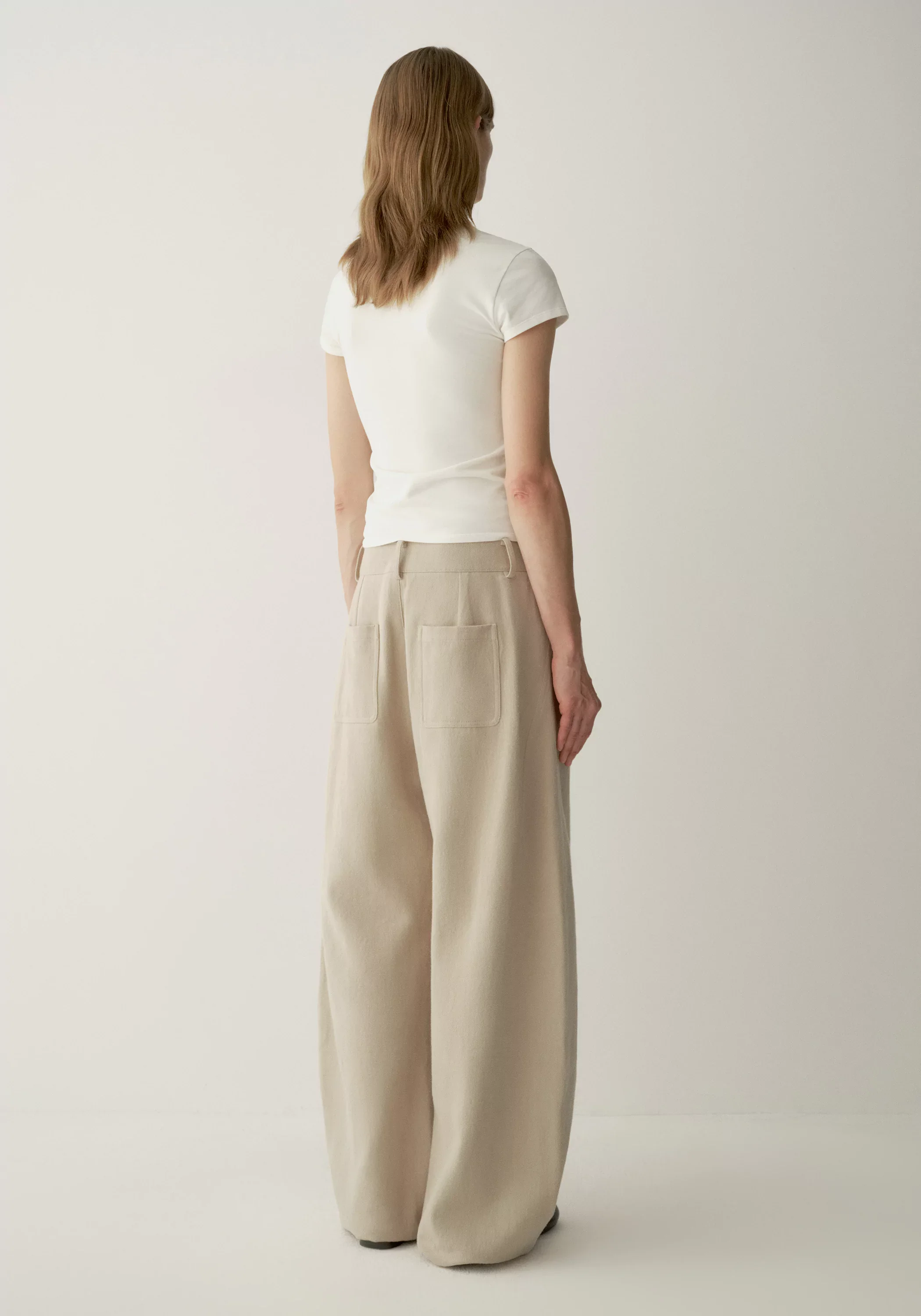 Buttoned Curved Pants - Image 13