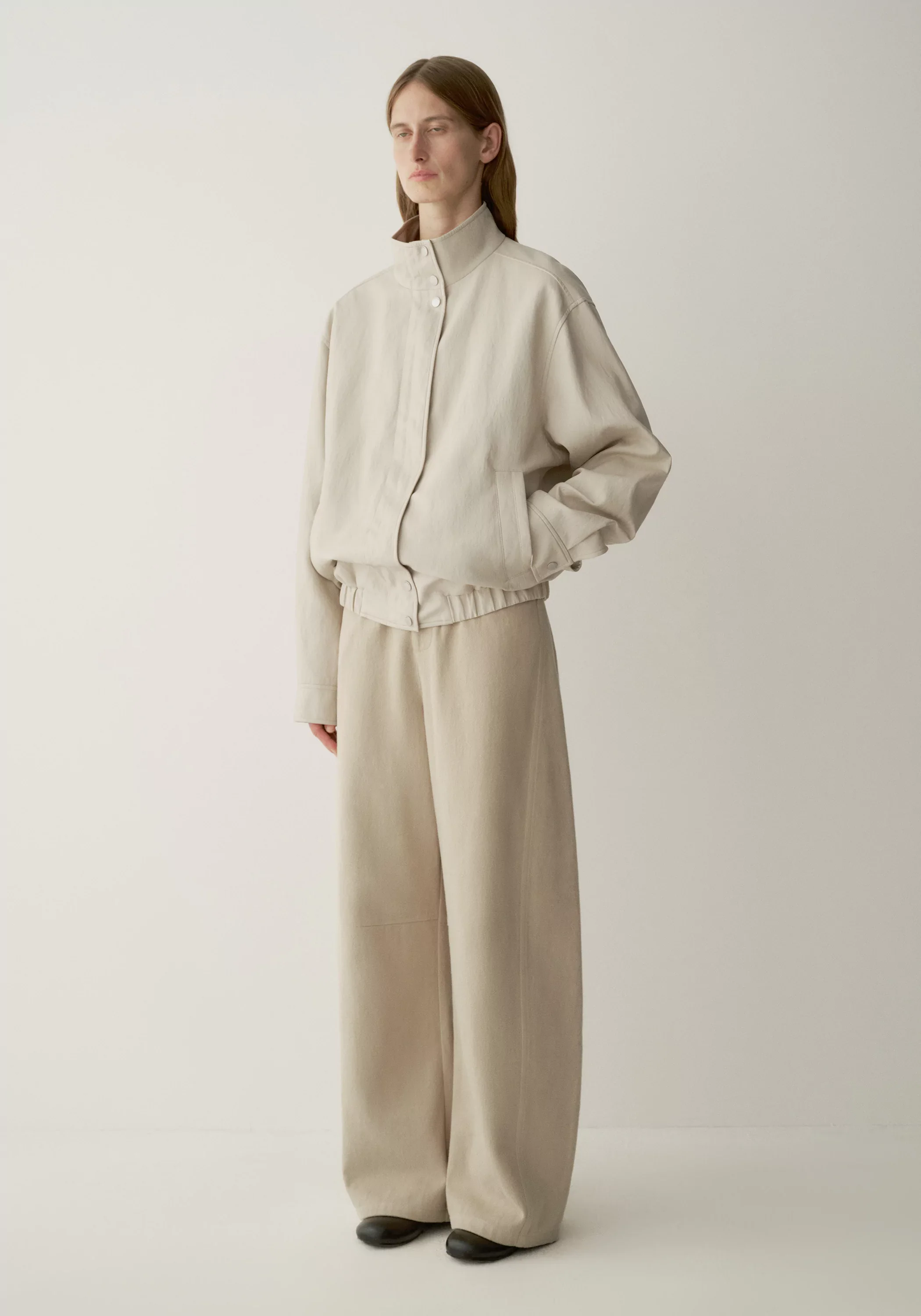 Buttoned Curved Pants - Image 14