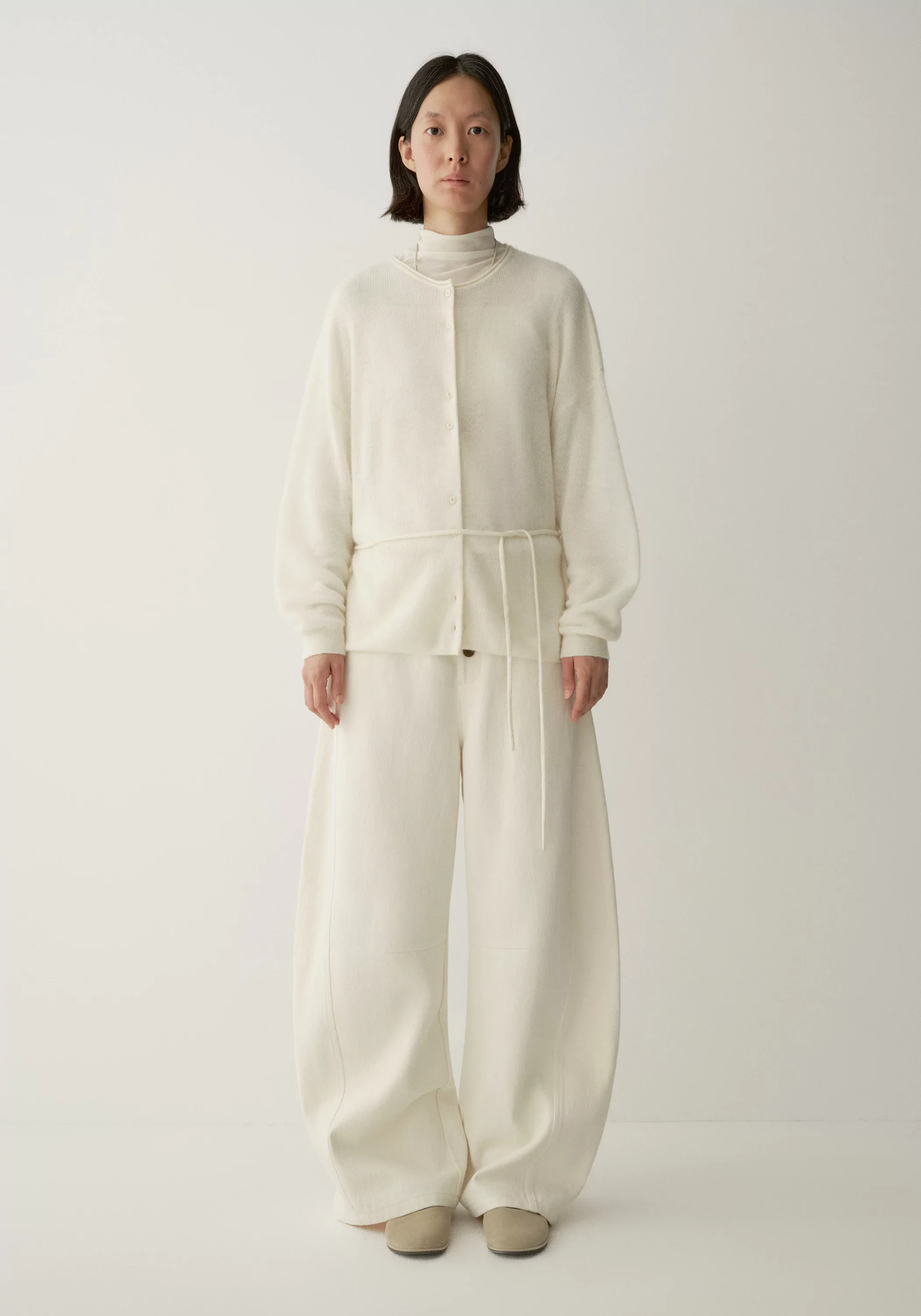 Buttoned Curved Pants - Image 3