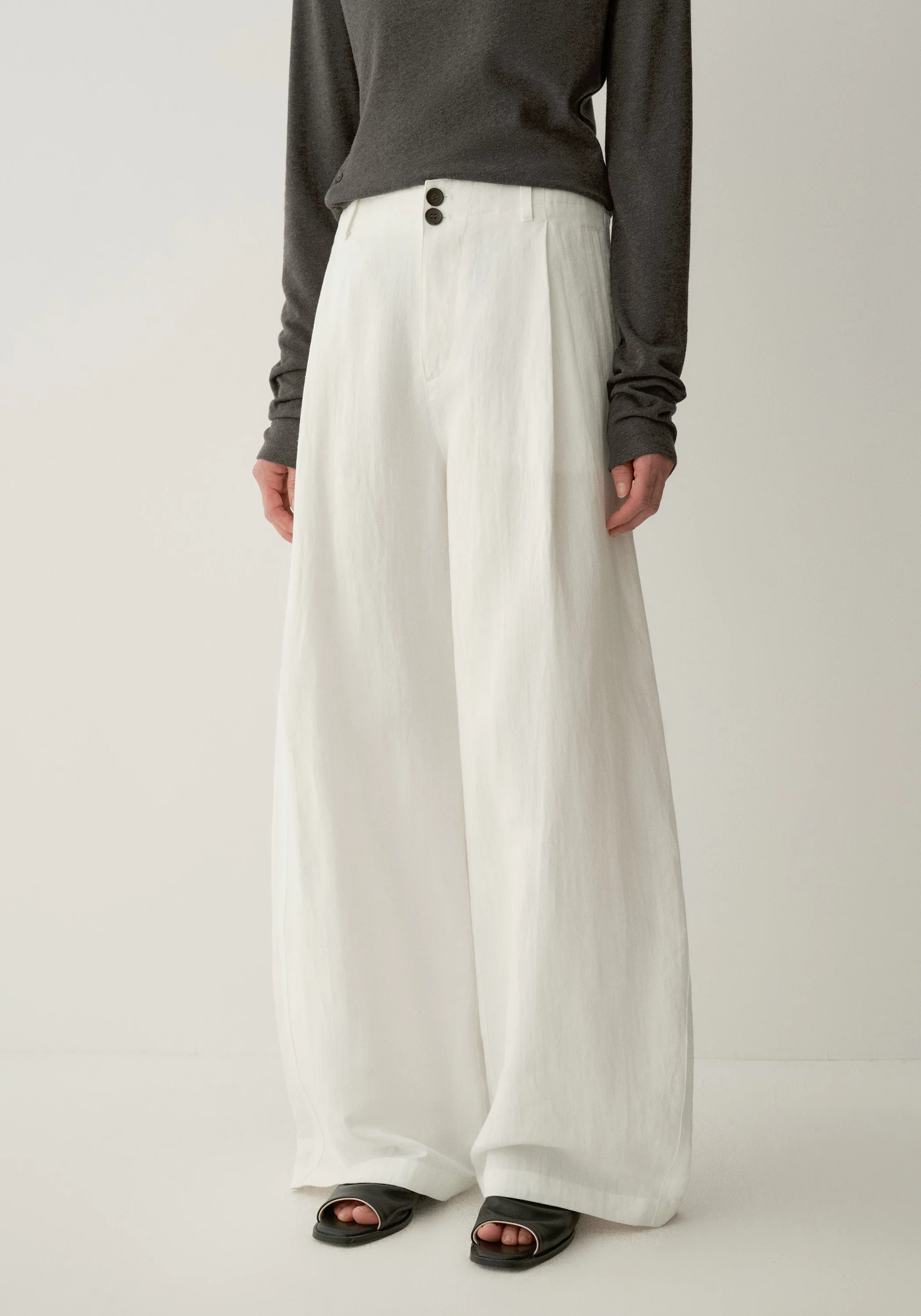 Buttoned Straight Pants - Image 20