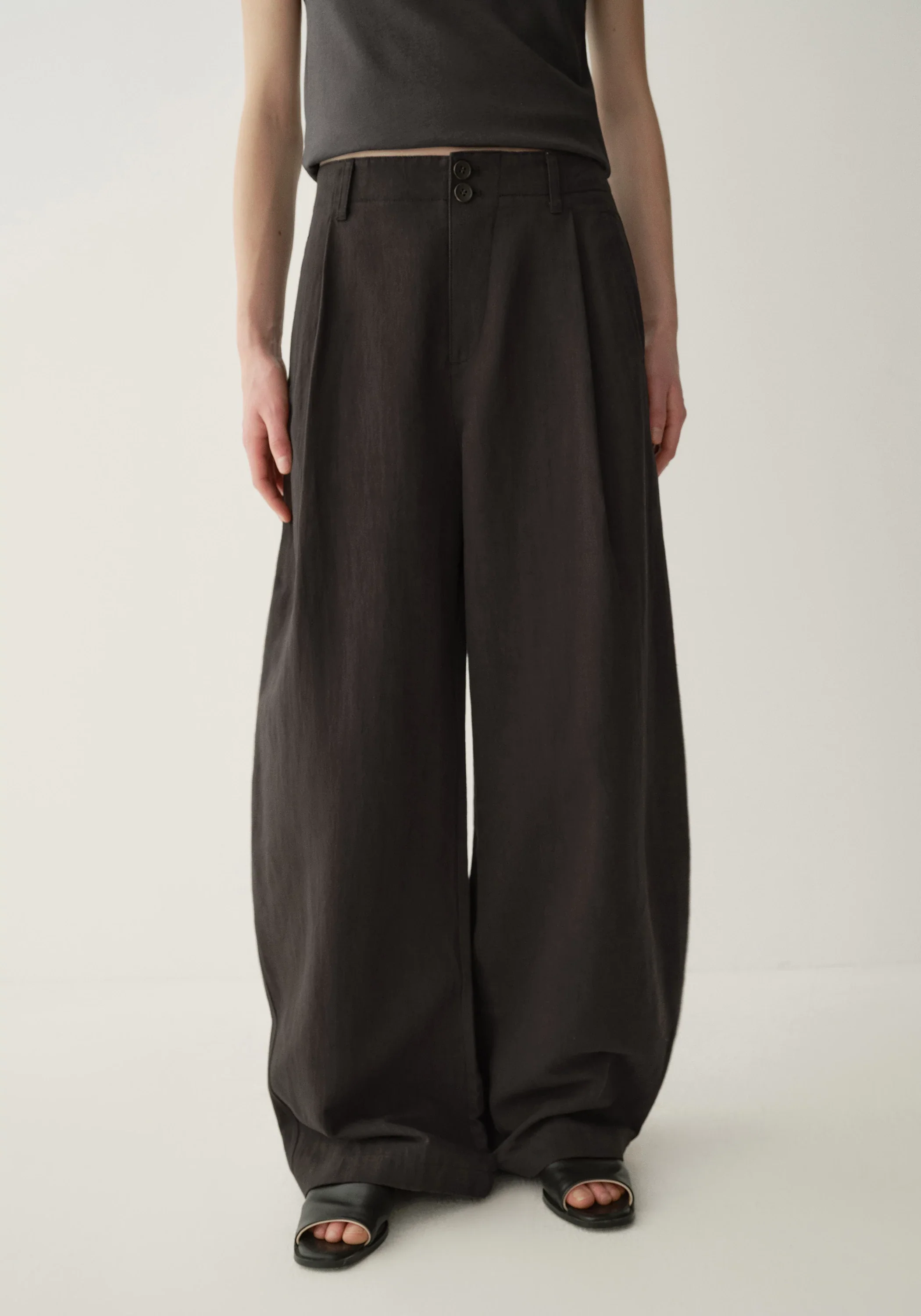 Buttoned Straight Pants - Image 5