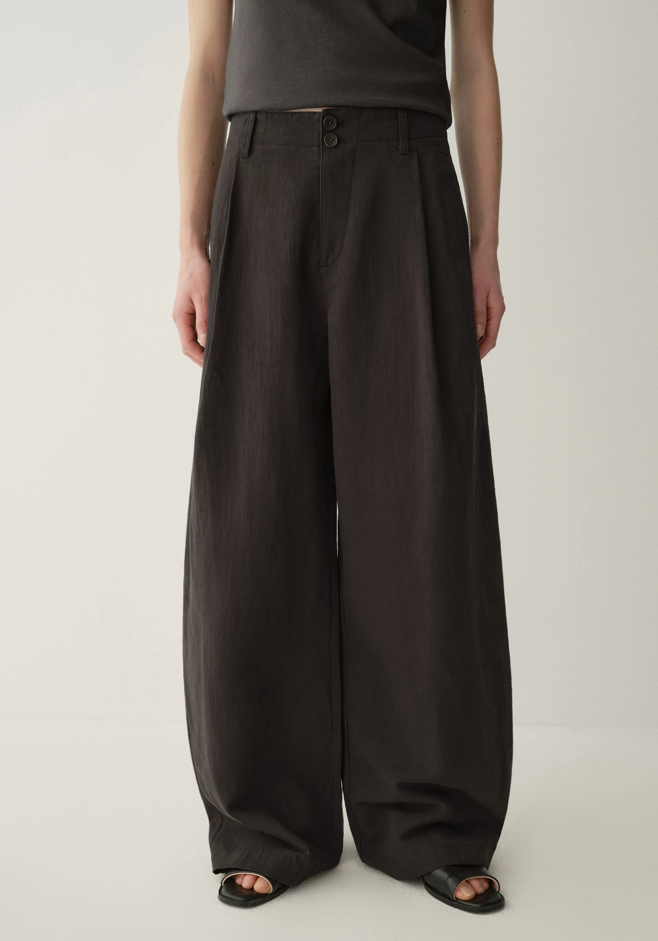 Buttoned Straight Pants - Image 6