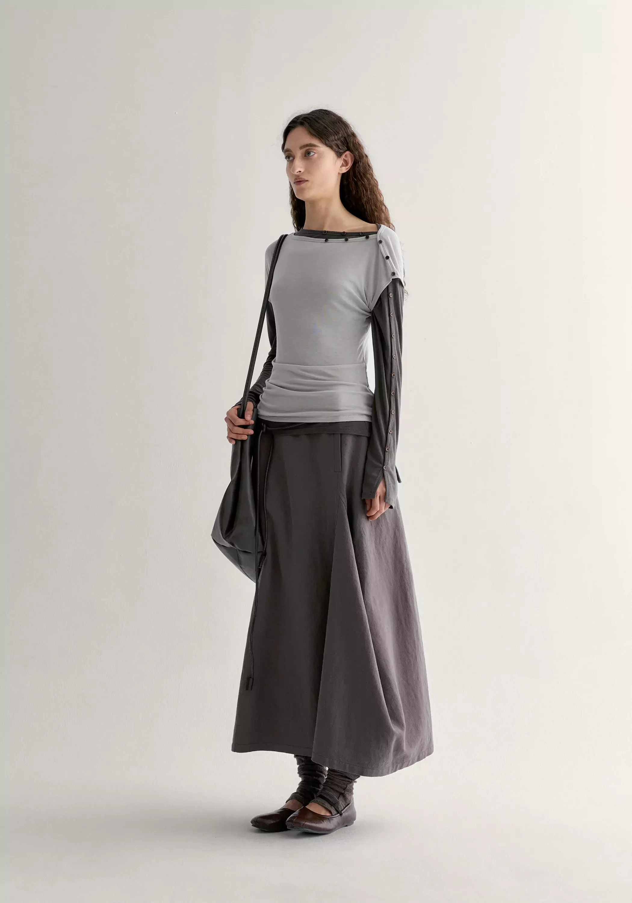 Buttoned Wool T-shirt - Image 12