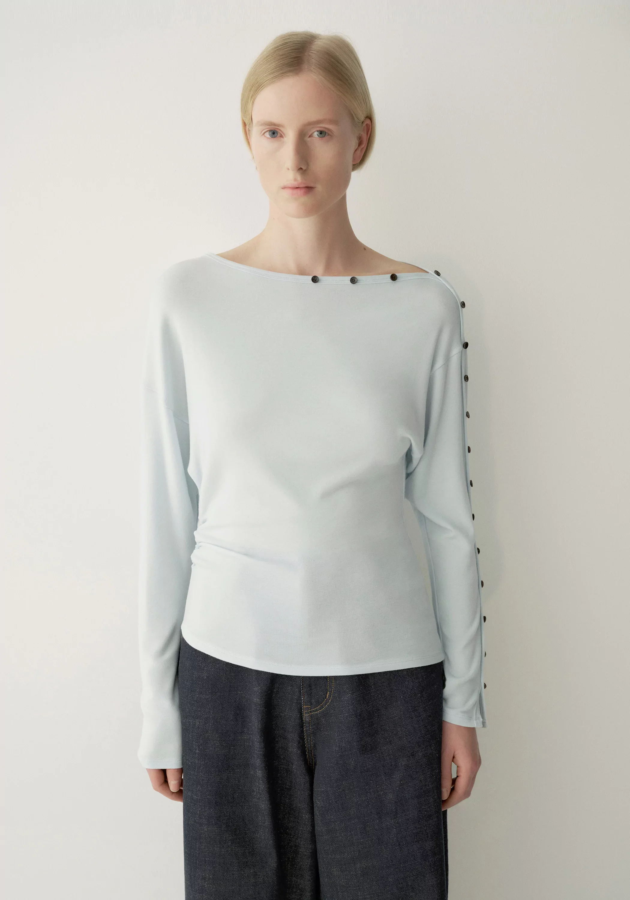 Buttoned Wool Top - Image 6