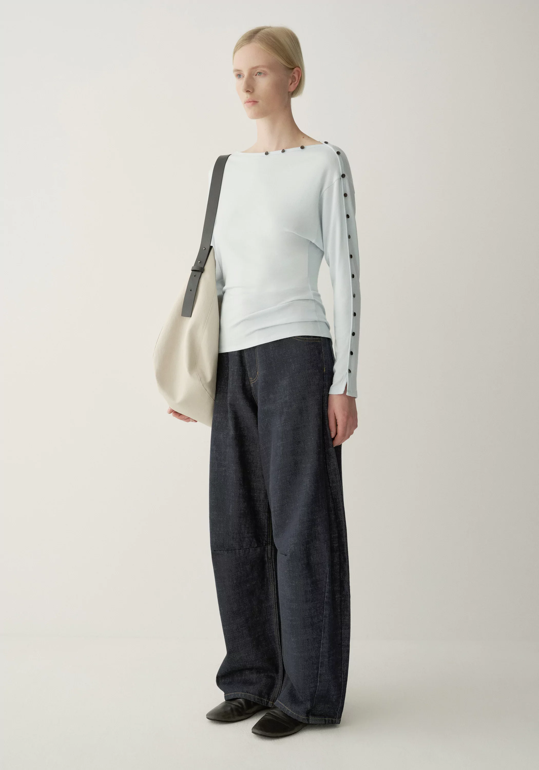 Buttoned Wool Top - Image 8