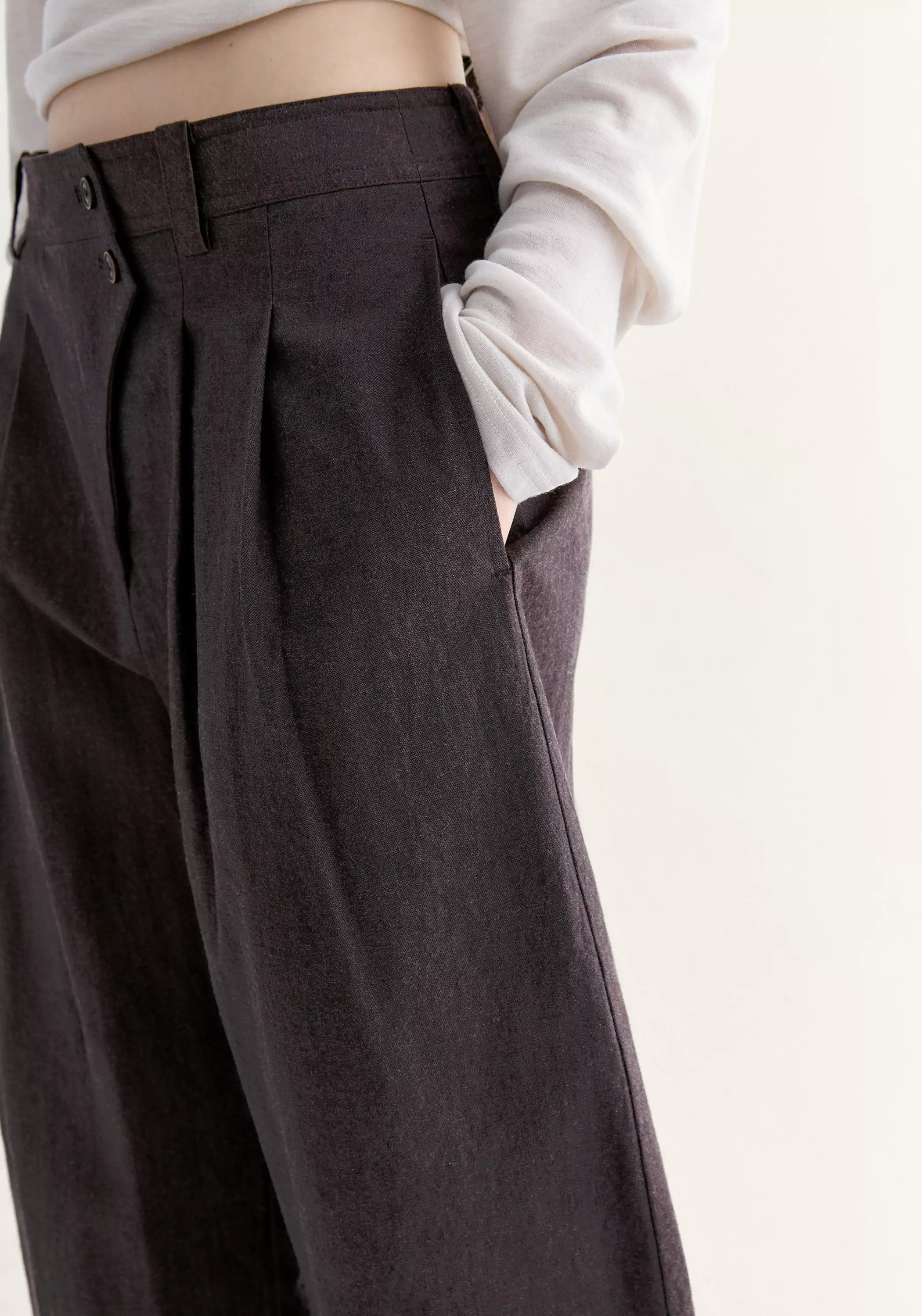 Chinese-inspired Wide-leg Pants - Image 14
