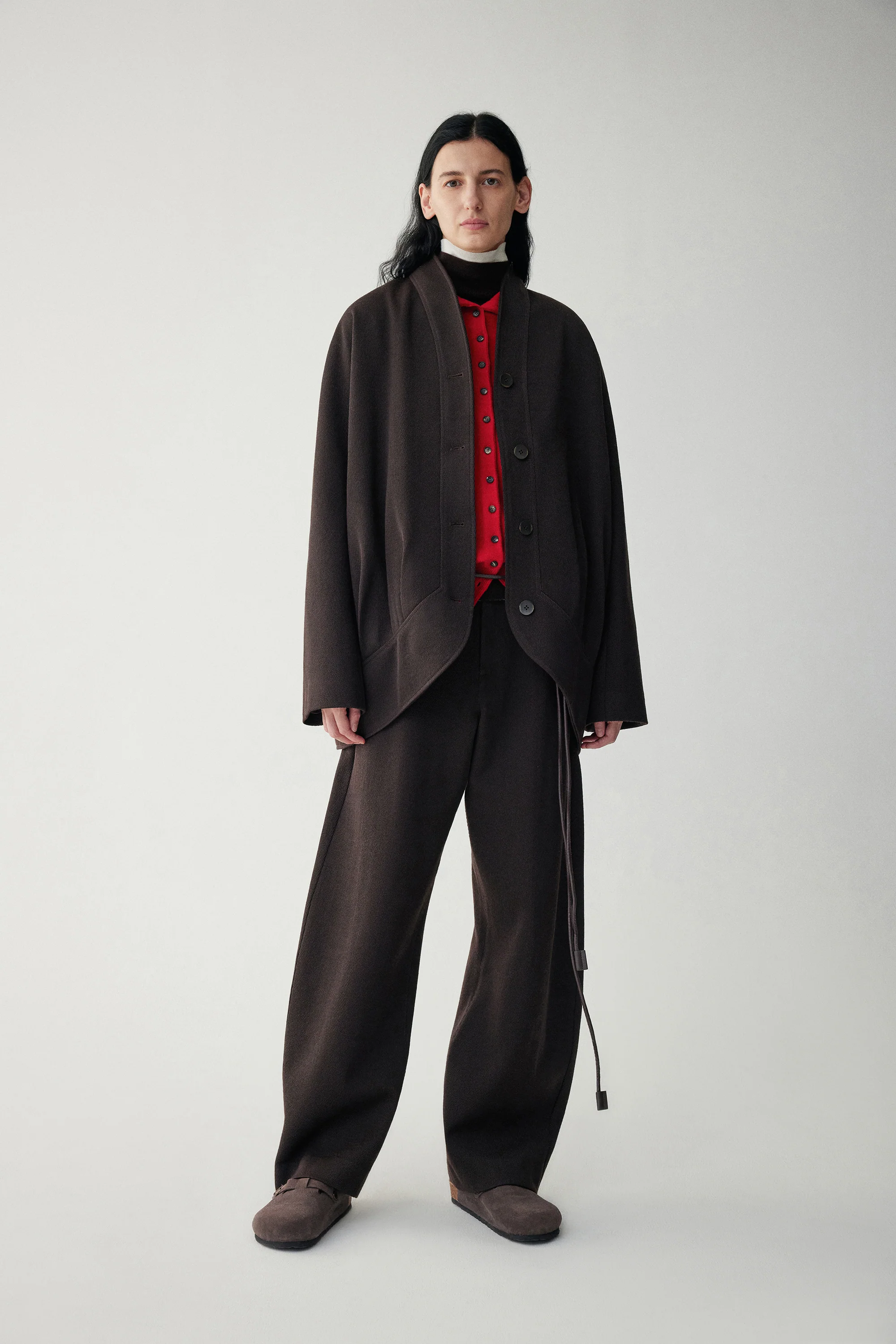 Chinese-inspired Wool Coat - Image 4
