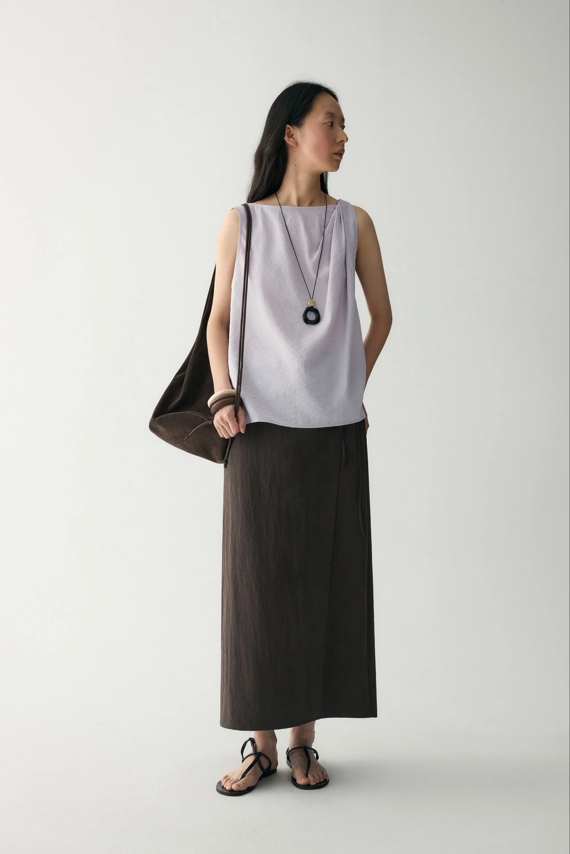 Chinese-inspired Wrap Skirt