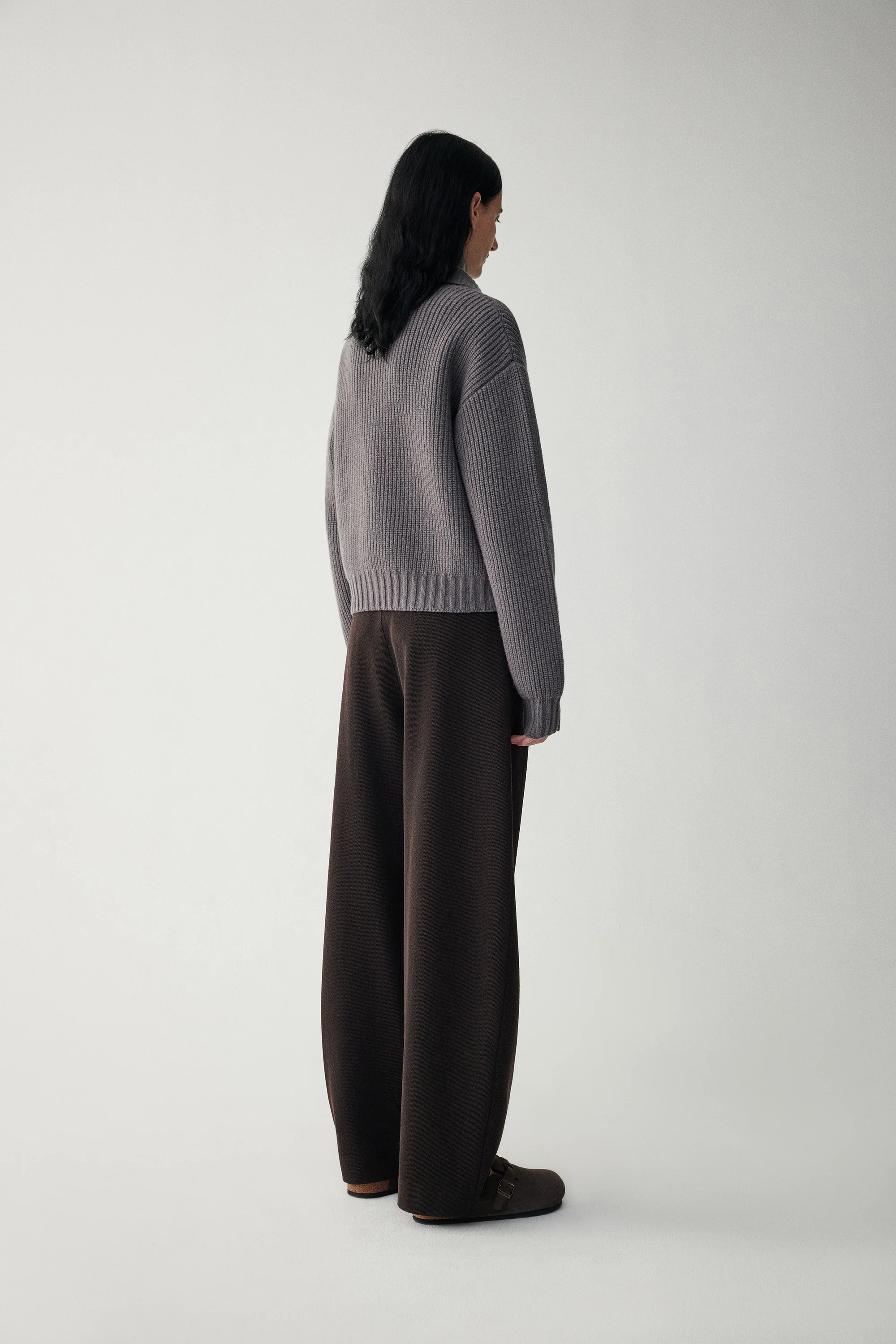 Chunky Knit Wool Cardigan - Image 10