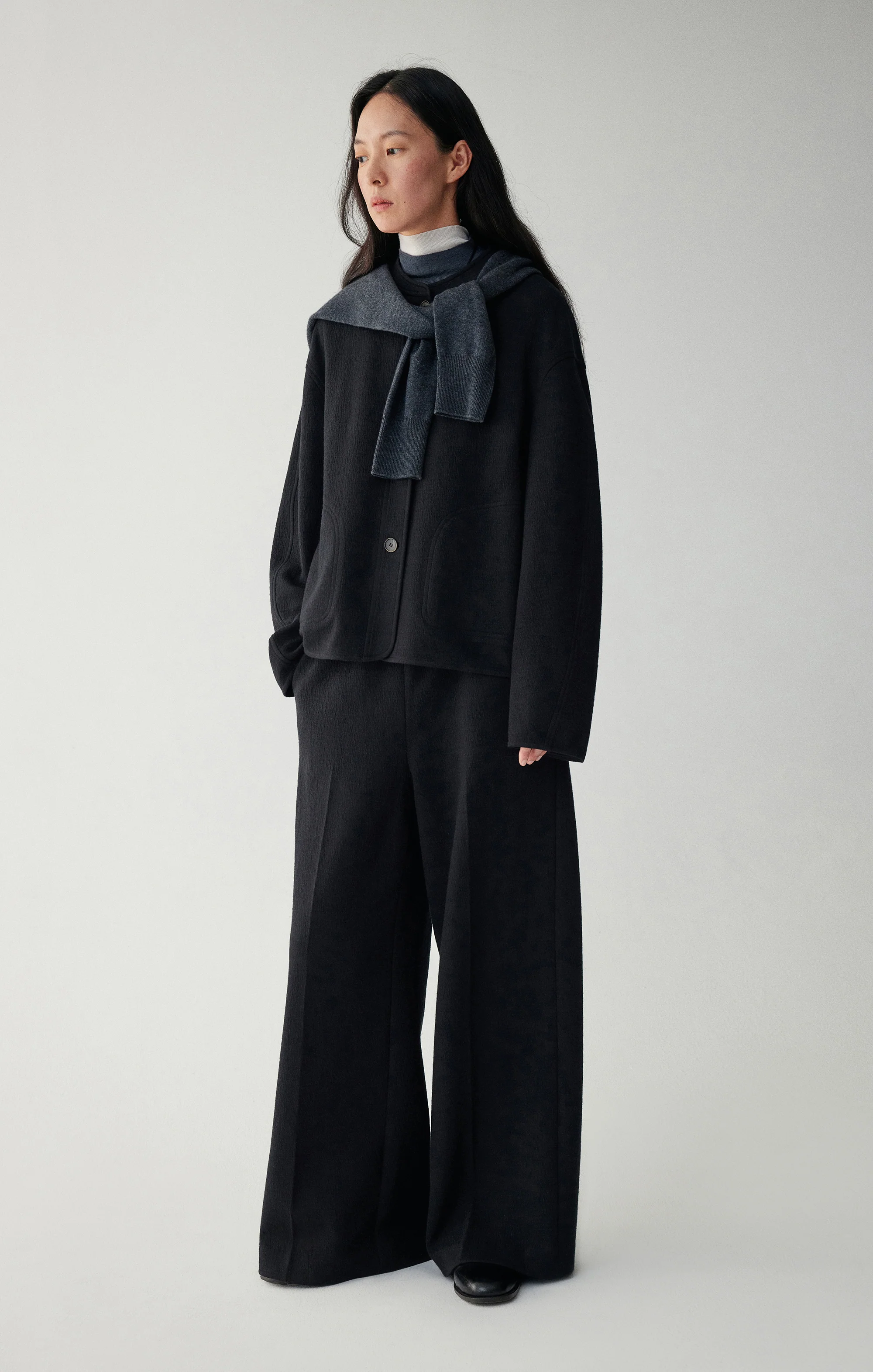 Cocoon Wool Coat - Image 12