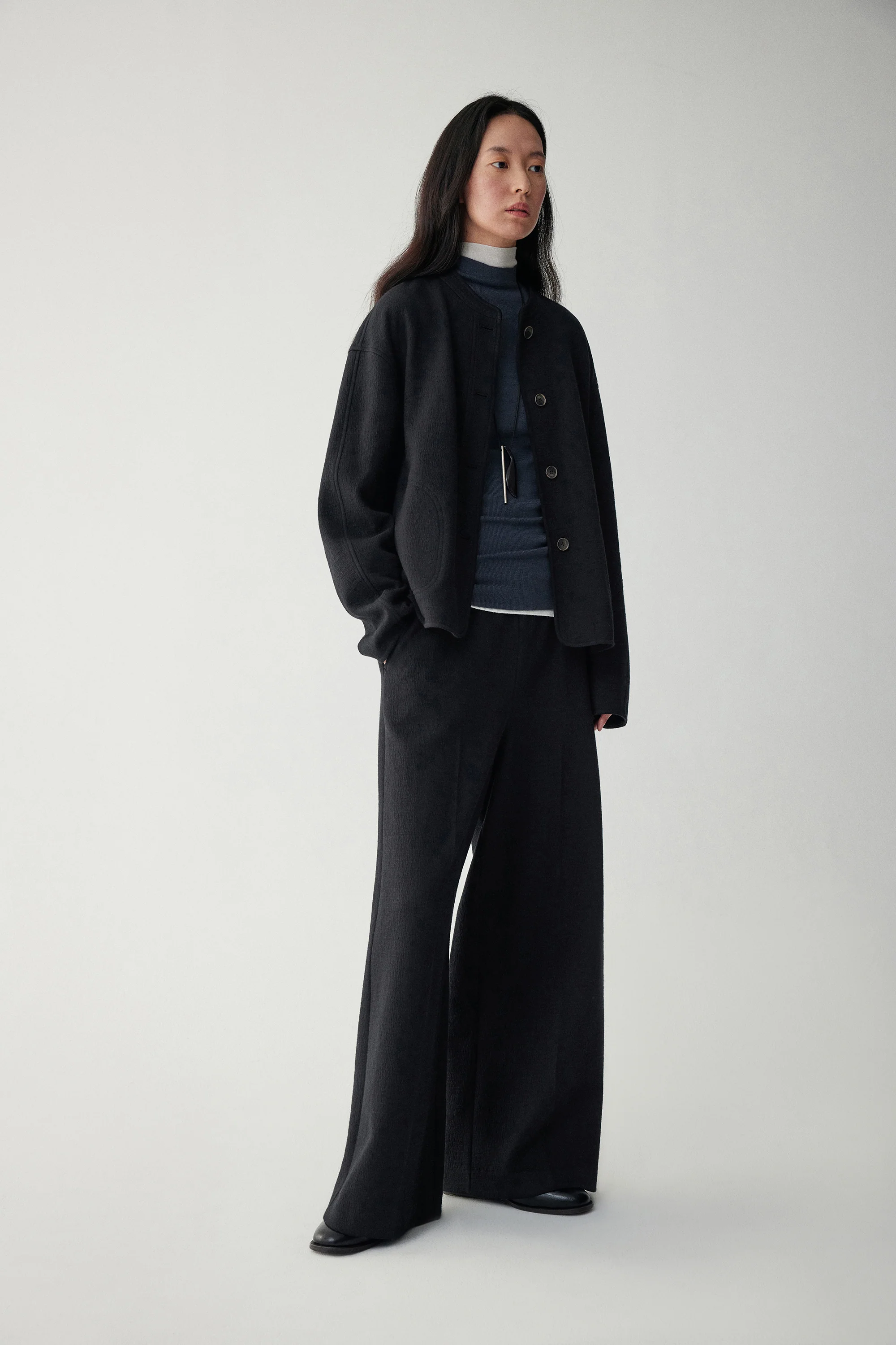 Cocoon Wool Coat - Image 14