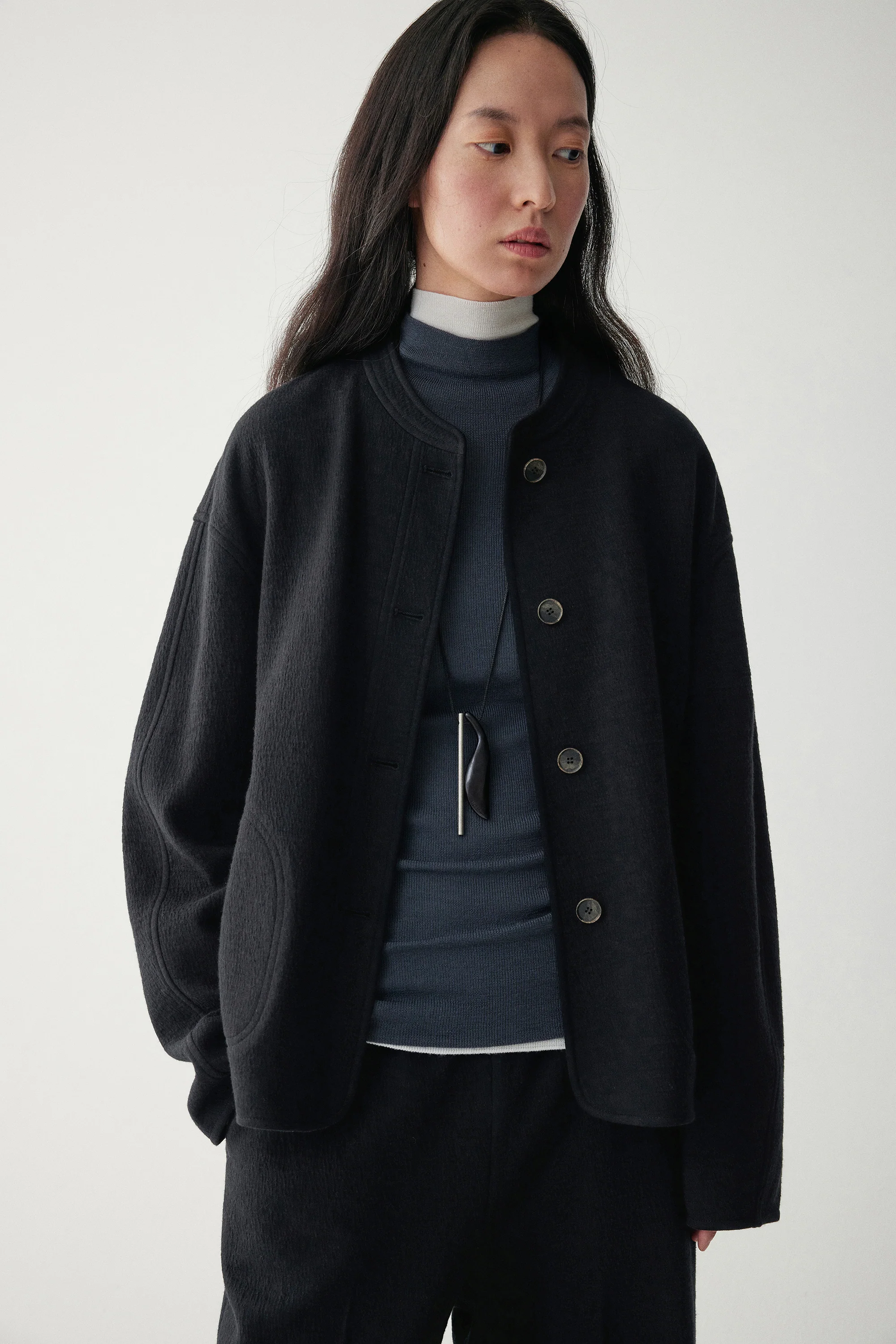 Cocoon Wool Coat - Image 16
