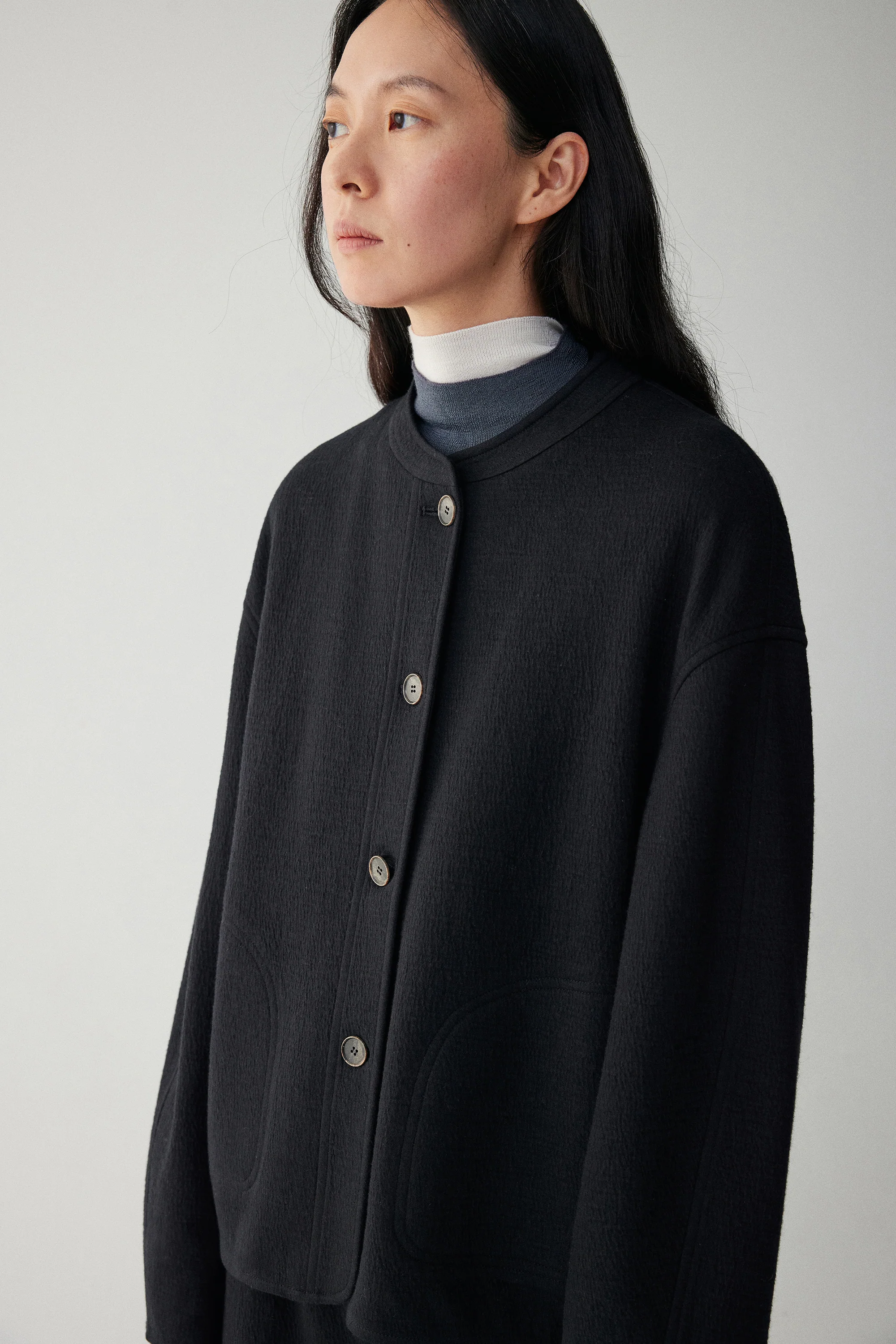 Cocoon Wool Coat - Image 17
