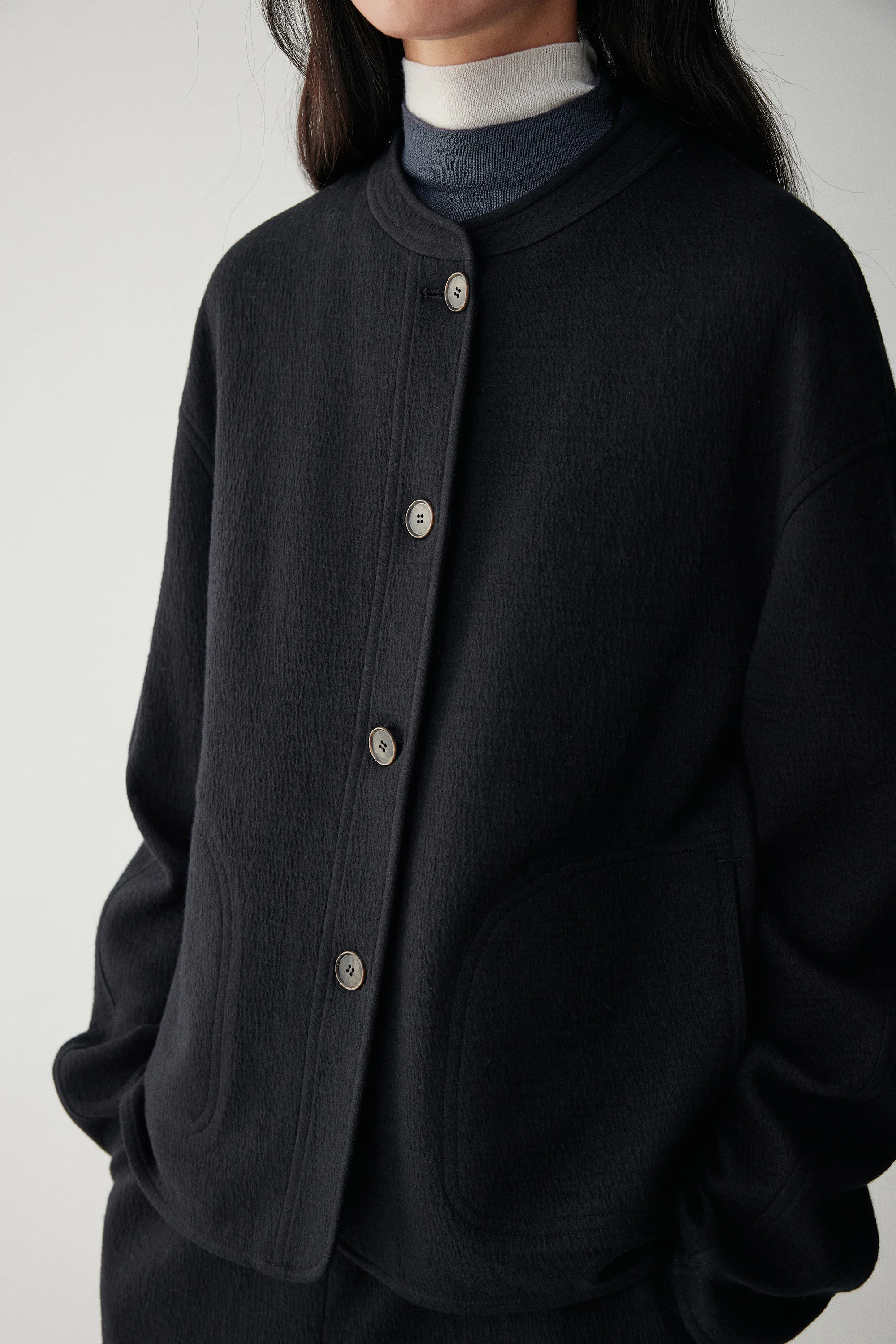 Cocoon Wool Coat - Image 19