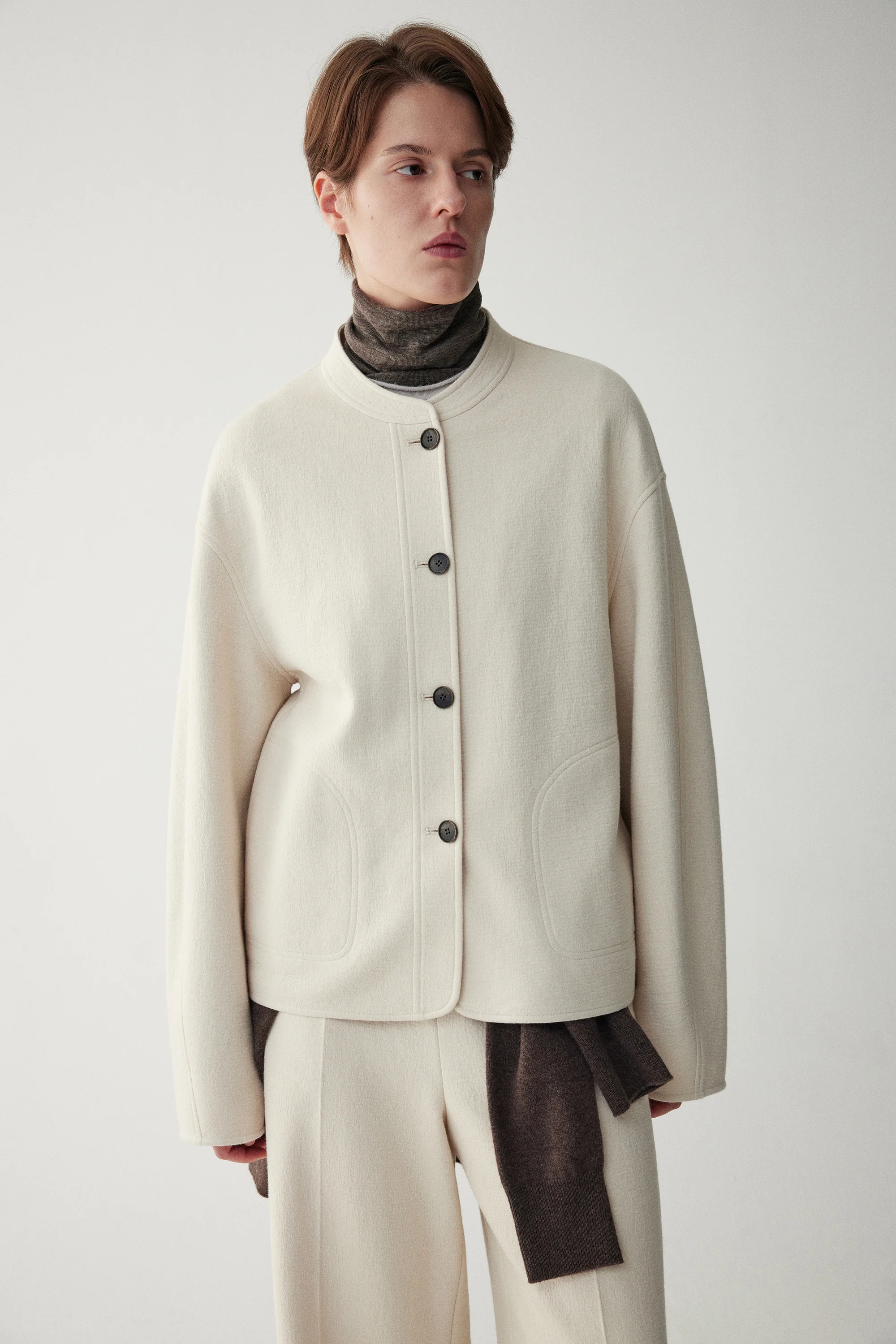 Cocoon Wool Coat - Image 7