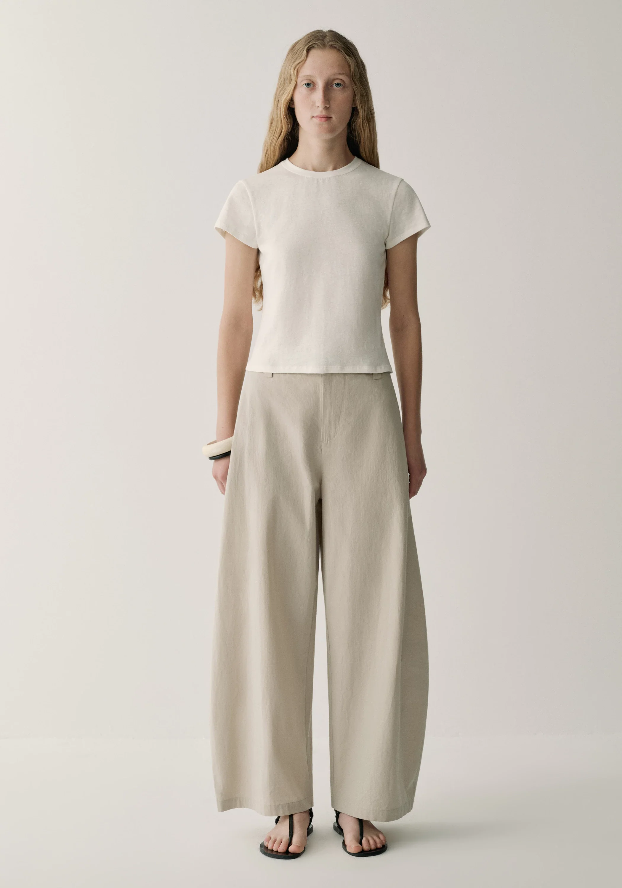 Cotton Cropped Pants - Image 11