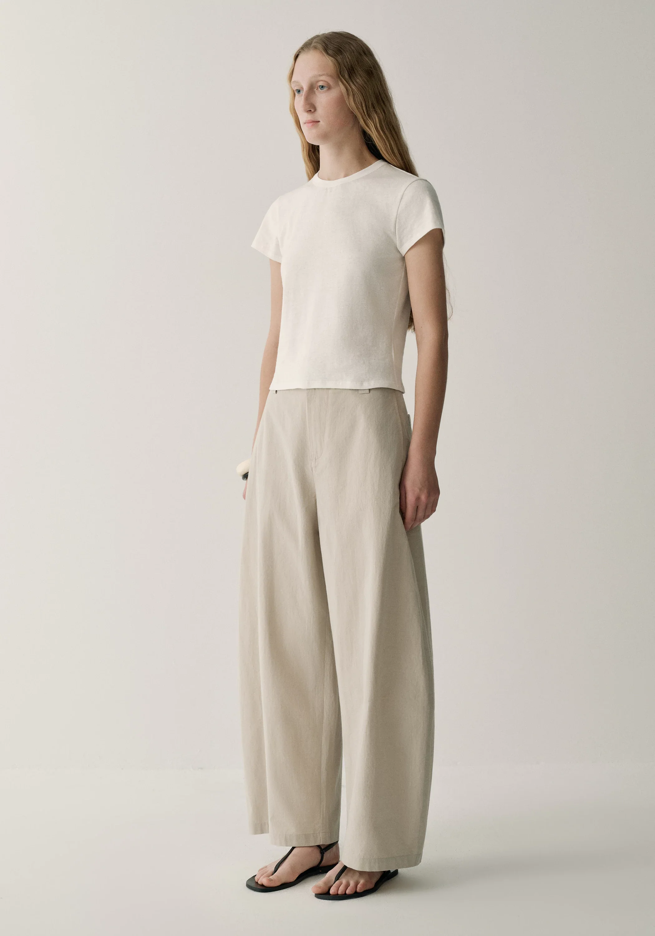 Cotton Cropped Pants - Image 12