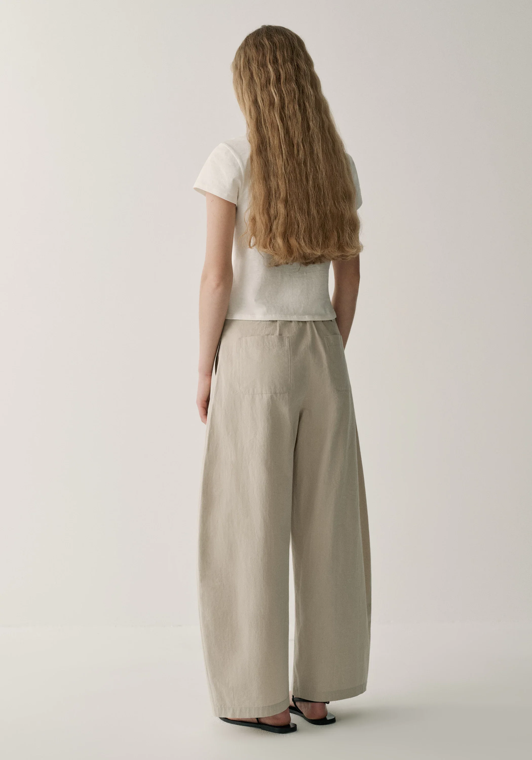 Cotton Cropped Pants - Image 13