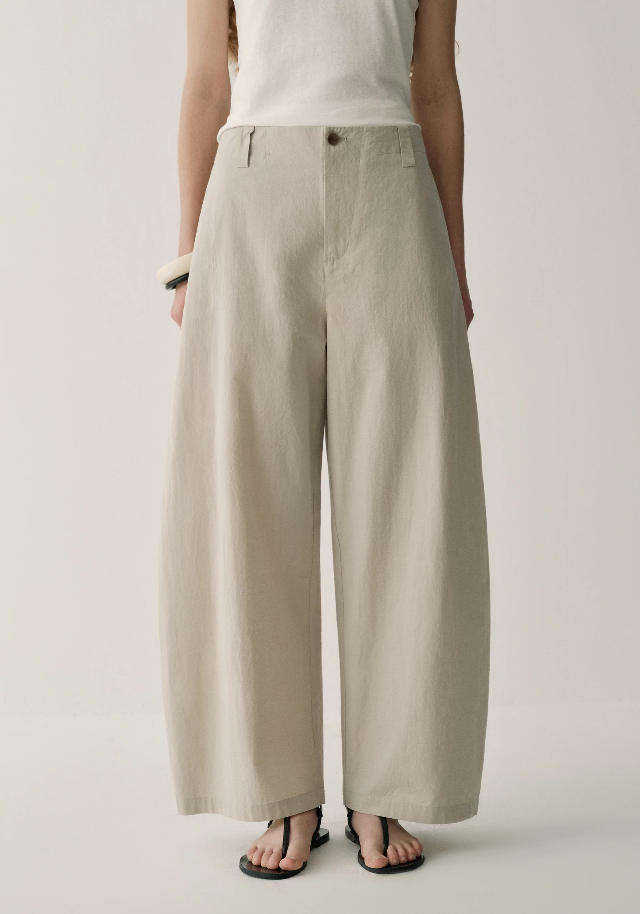Cotton Cropped Pants - Image 14