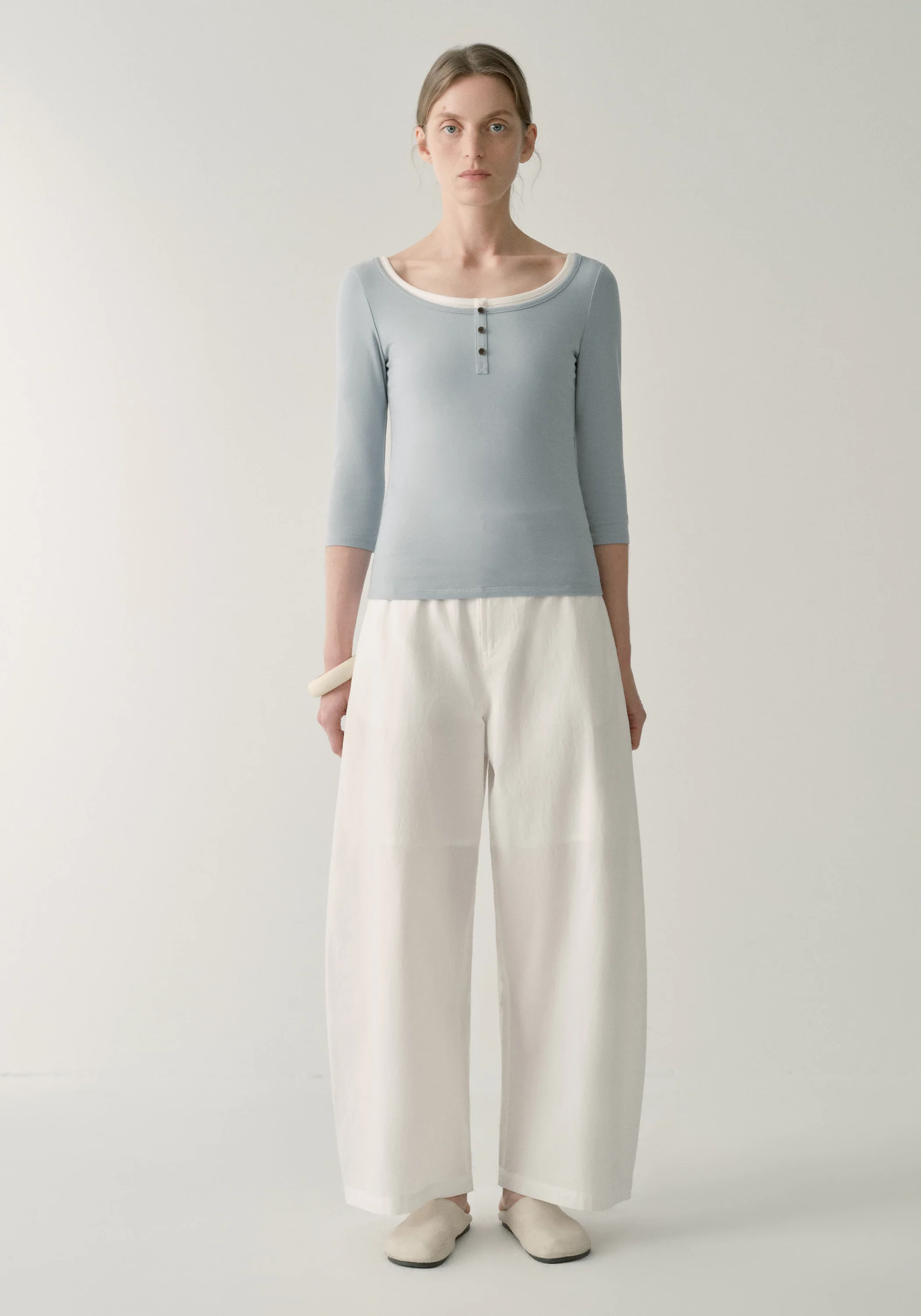 Cotton Cropped Pants - Image 19