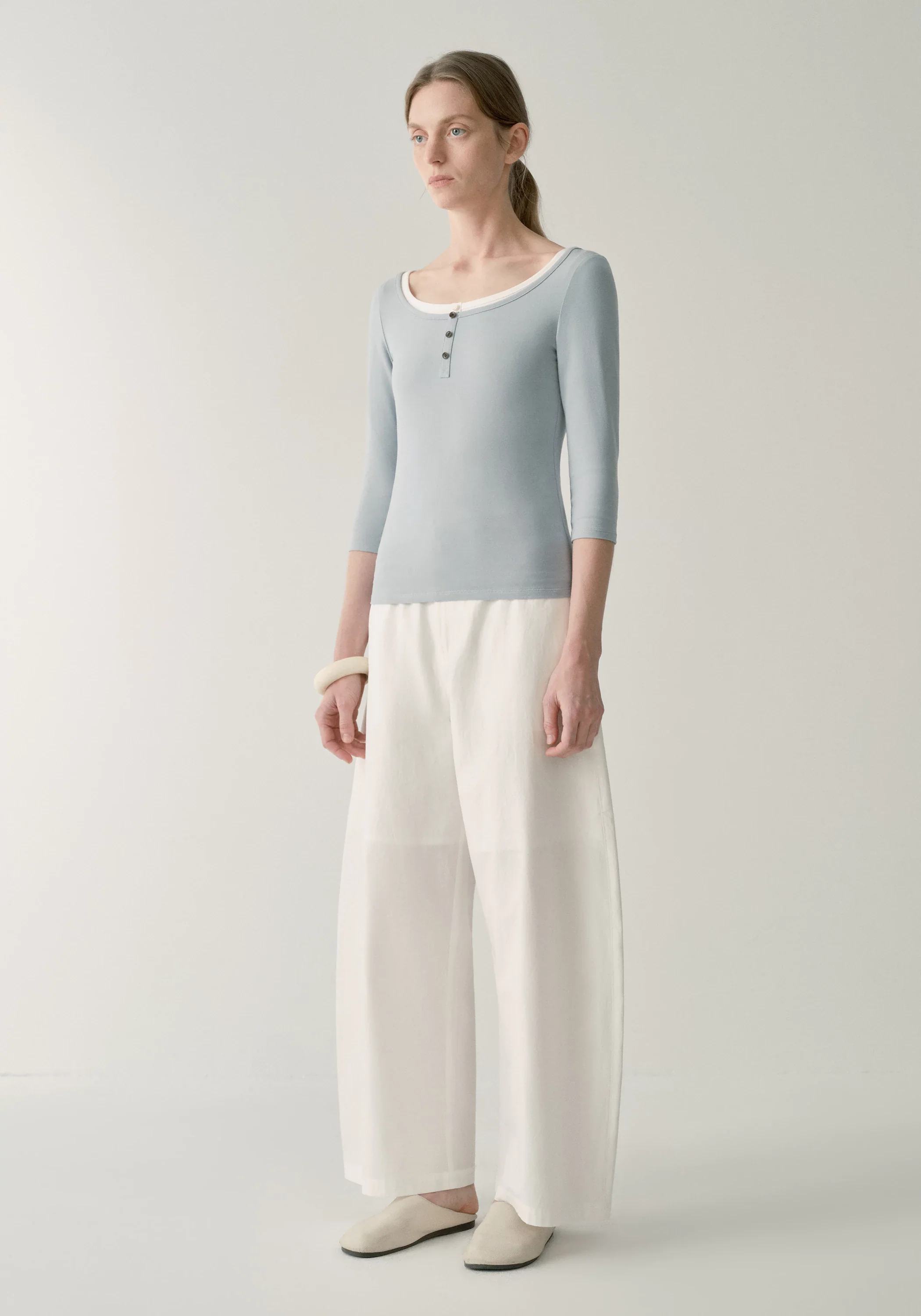 Cotton Cropped Pants - Image 20
