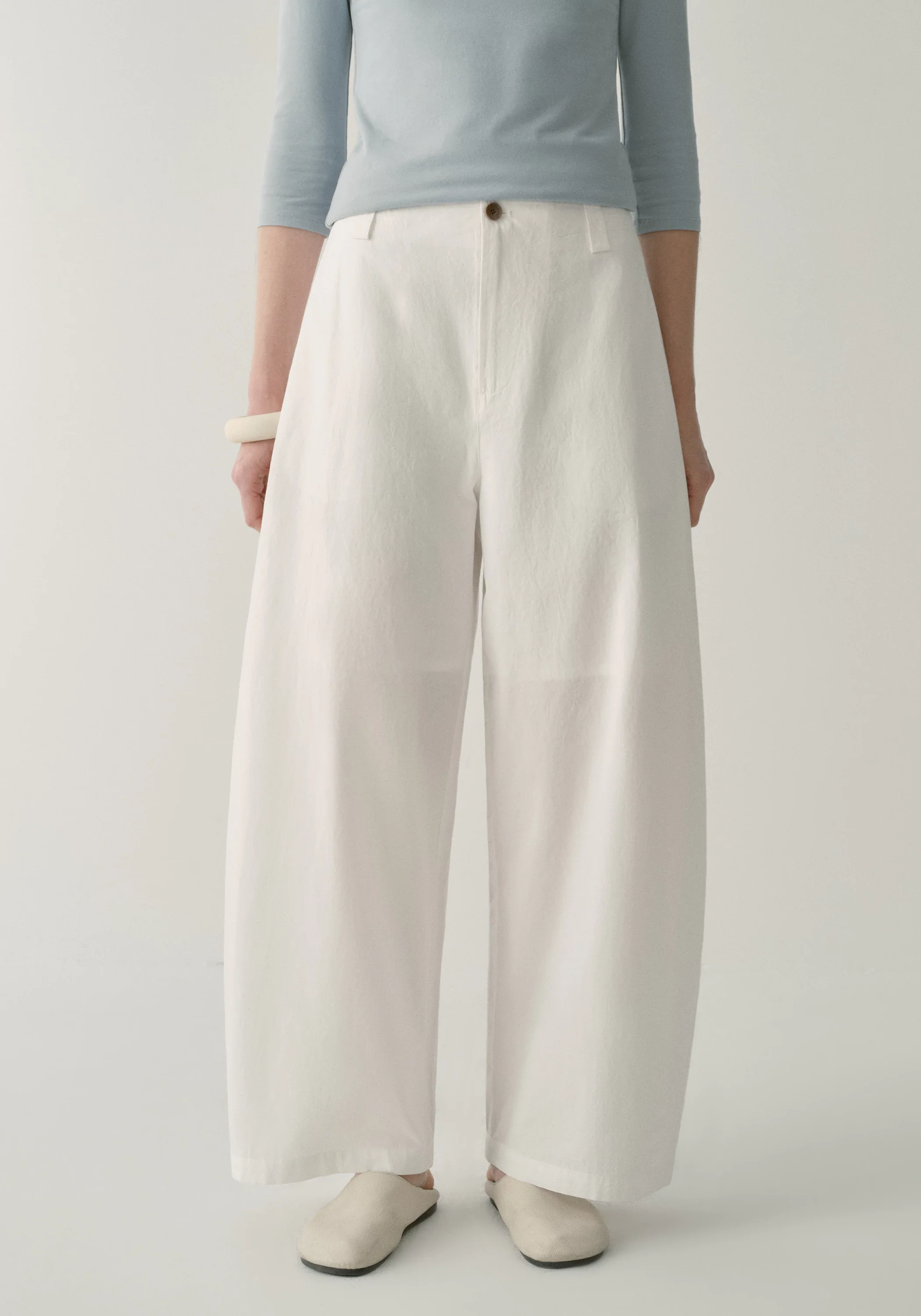 Cotton Cropped Pants - Image 22