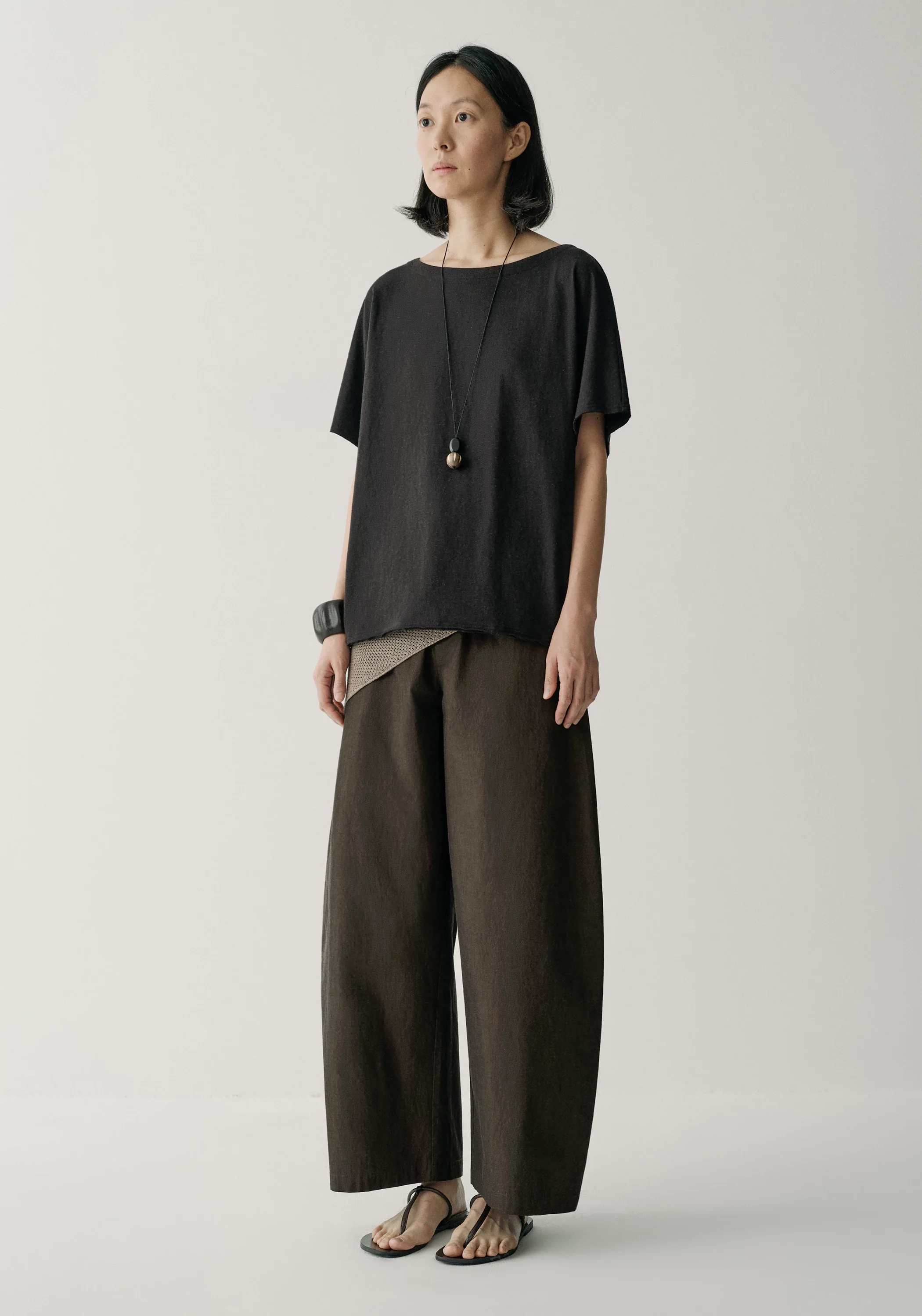 Cotton Cropped Pants - Image 3