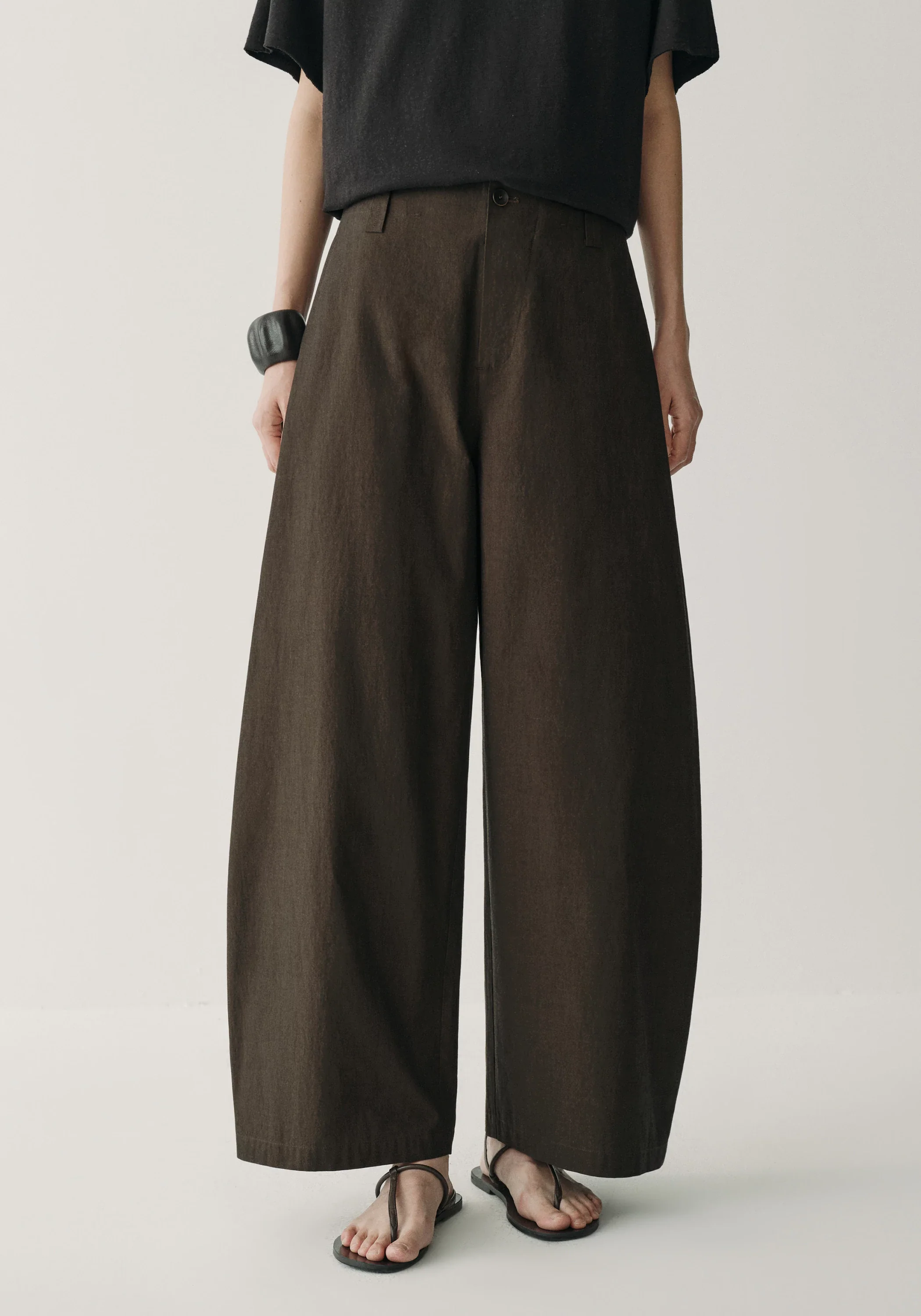 Cotton Cropped Pants - Image 5