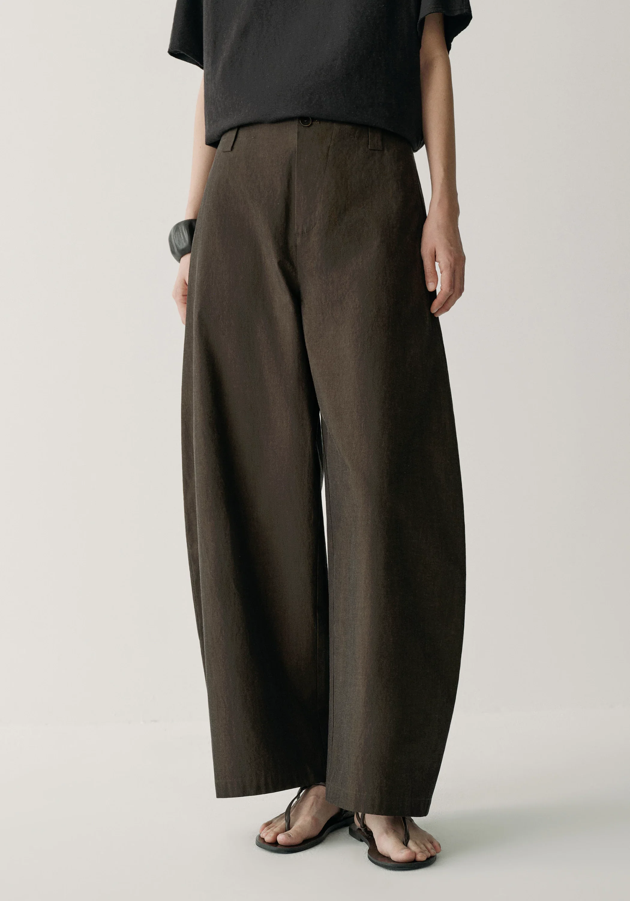 Cotton Cropped Pants - Image 6