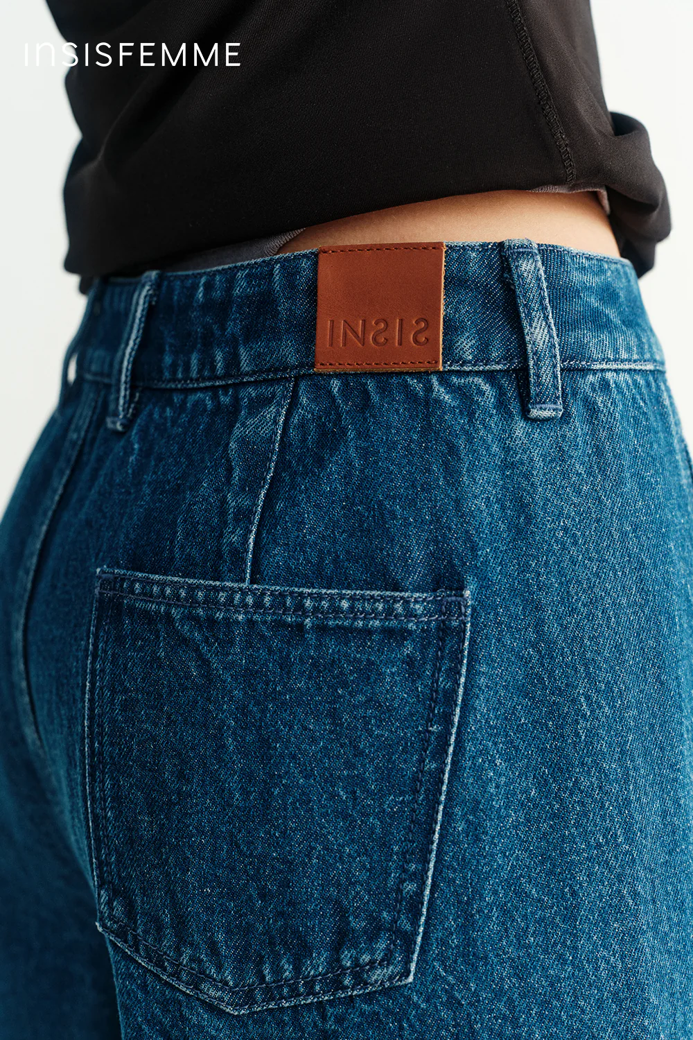 Cotton-linen Curved Jeans - Image 27