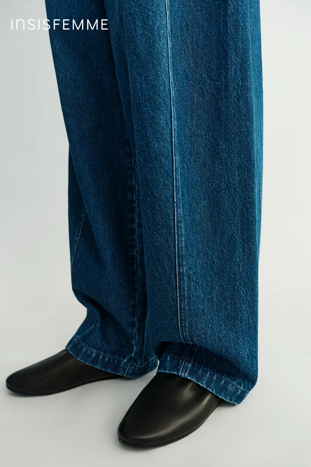 Cotton-linen Curved Jeans - Image 28