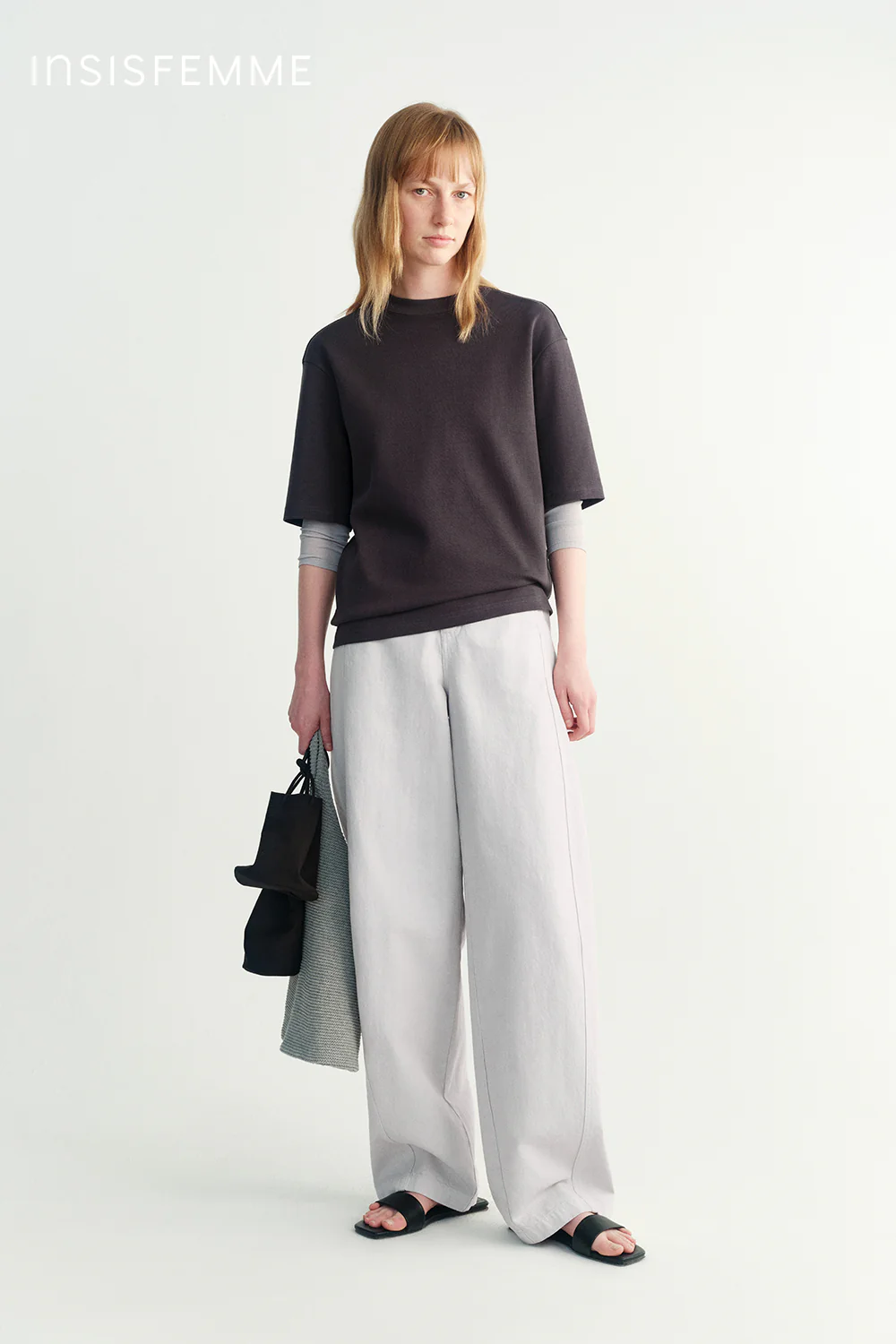 Cotton-linen Curved Jeans - Image 31
