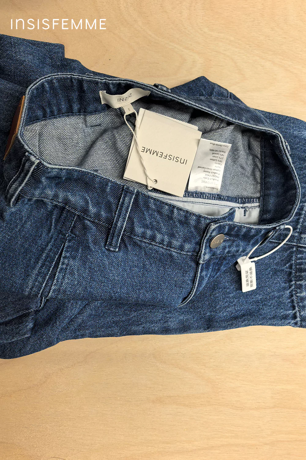 Cotton-linen Curved Jeans - Image 35