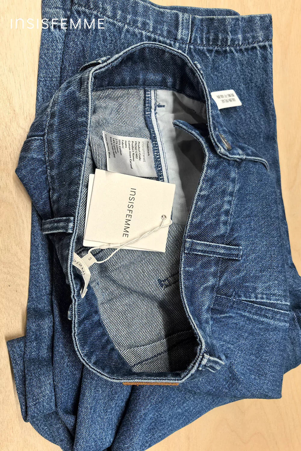 Cotton-linen Curved Jeans - Image 36