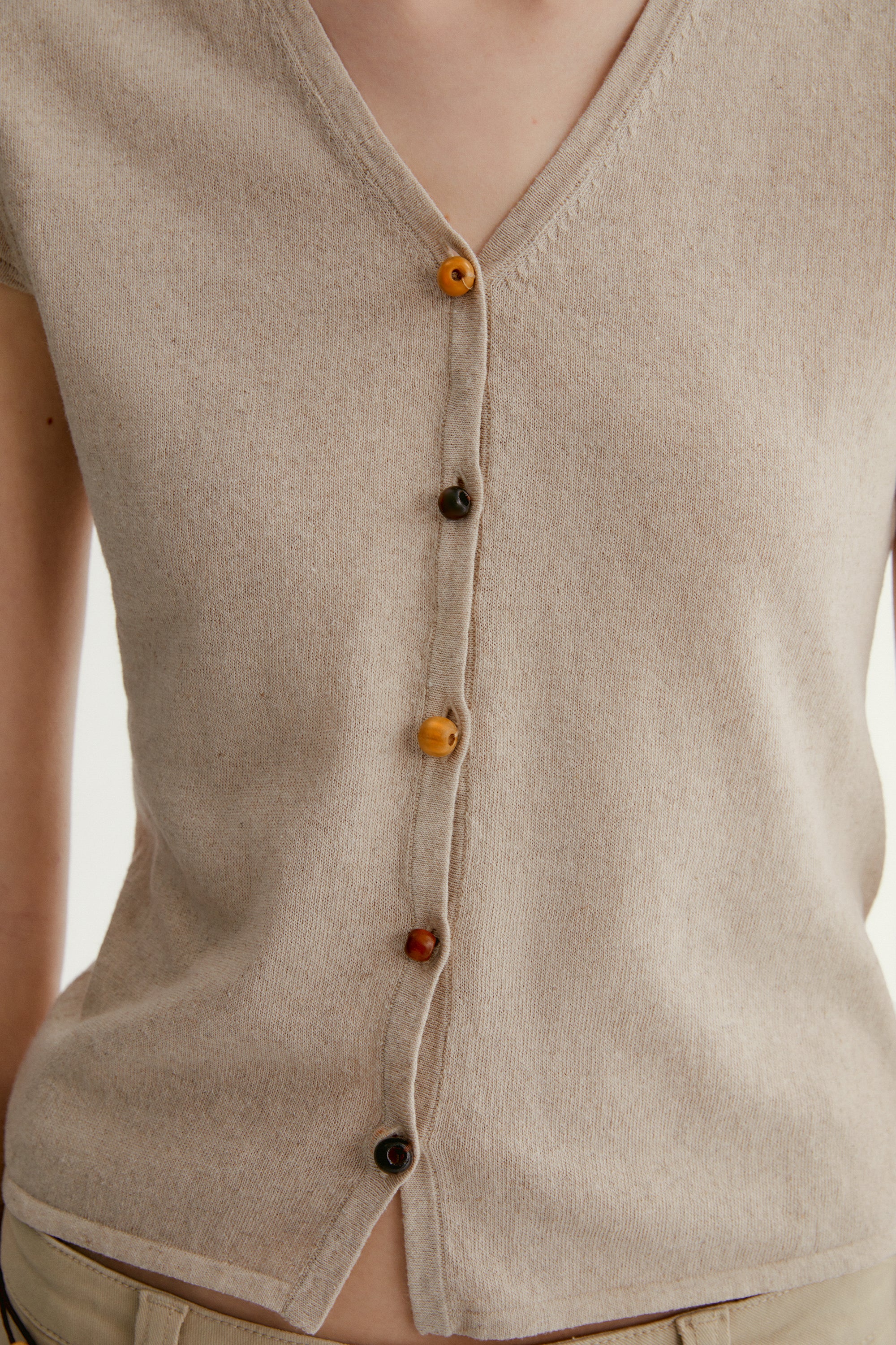Cotton-linen Knitted Top - Image 11
