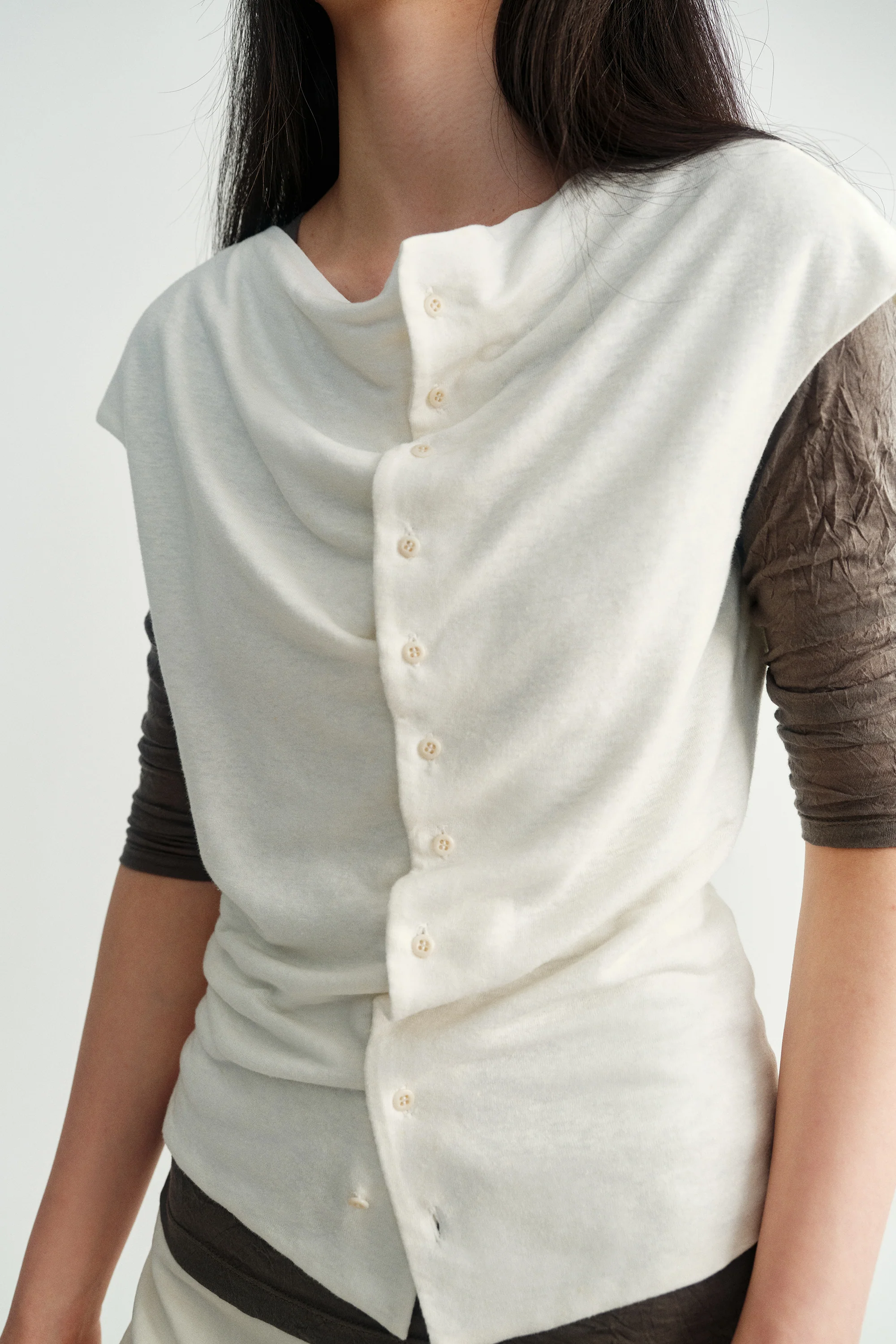 Cotton-linen Retro Top - Image 17