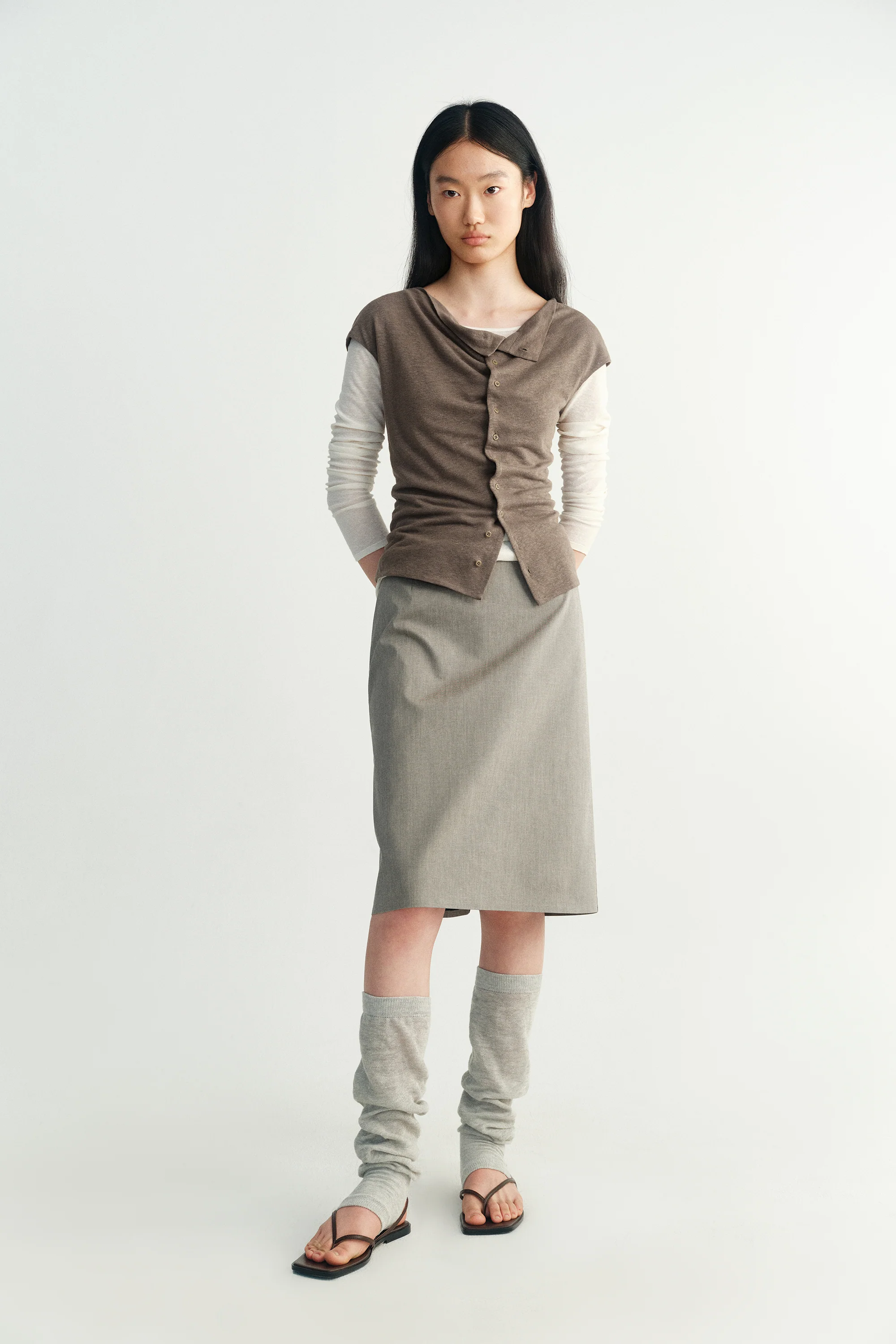 Cotton-linen Retro Top - Image 3
