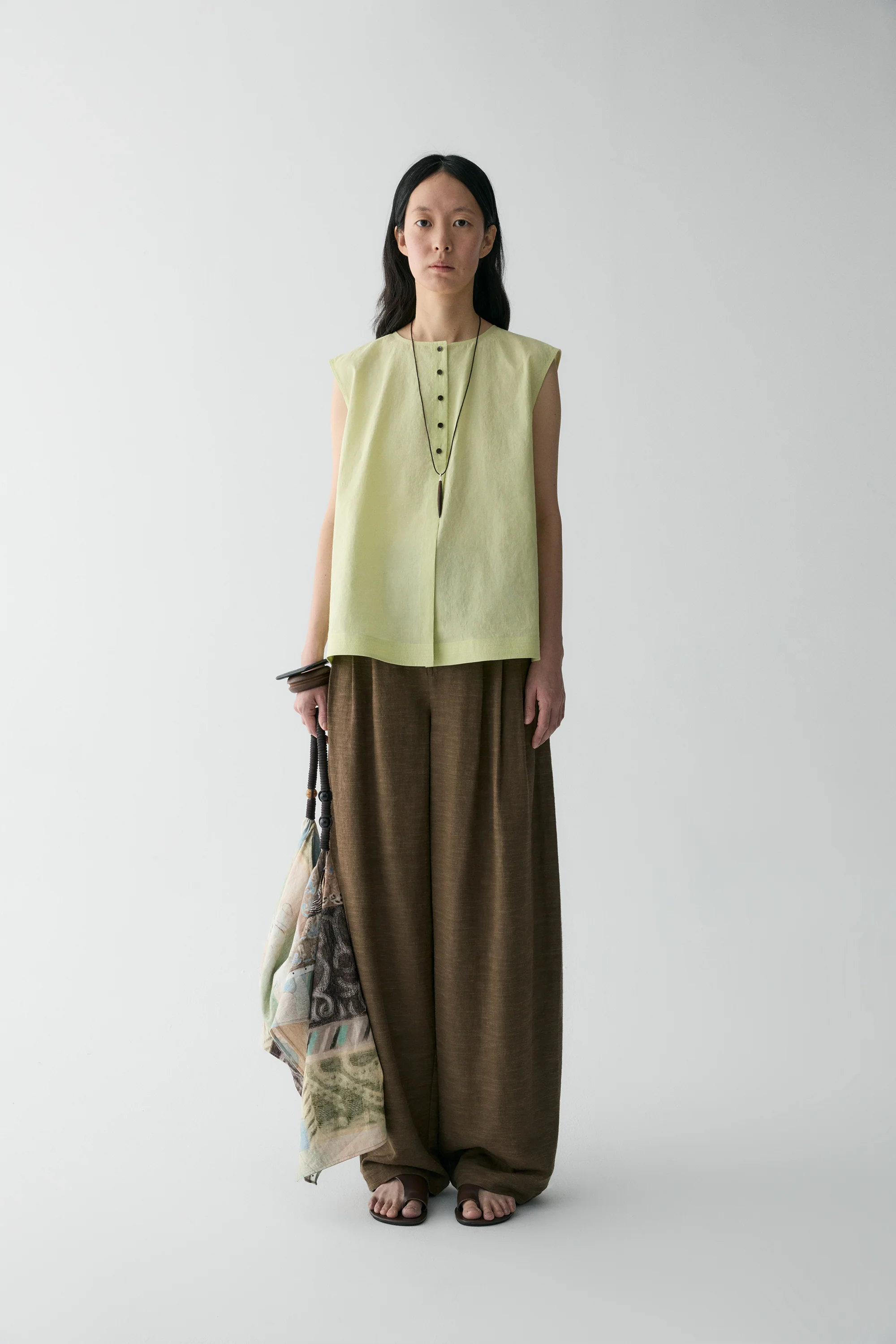 Cotton-linen Sleeveless Blouse - Image 4
