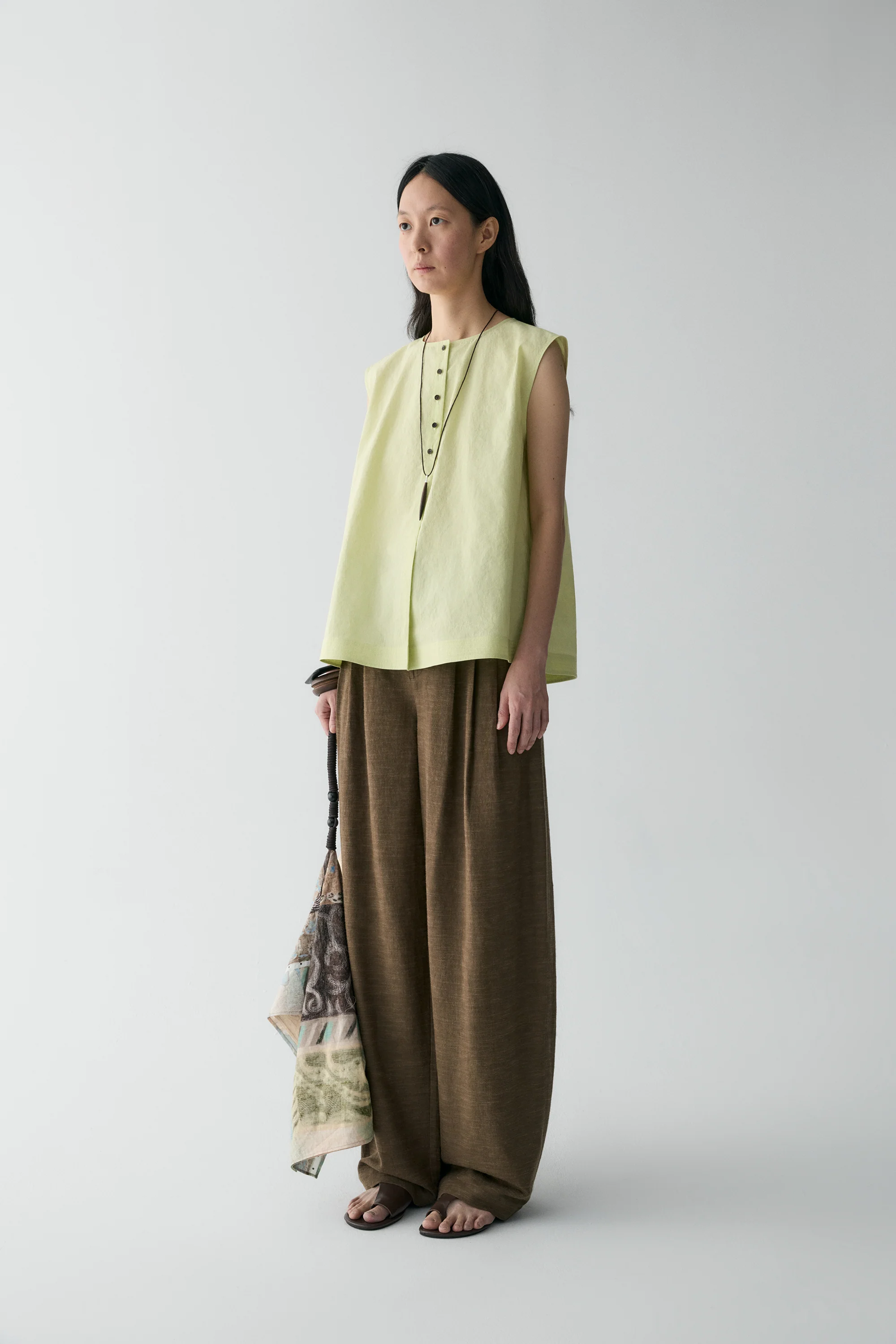Cotton-linen Sleeveless Blouse - Image 6