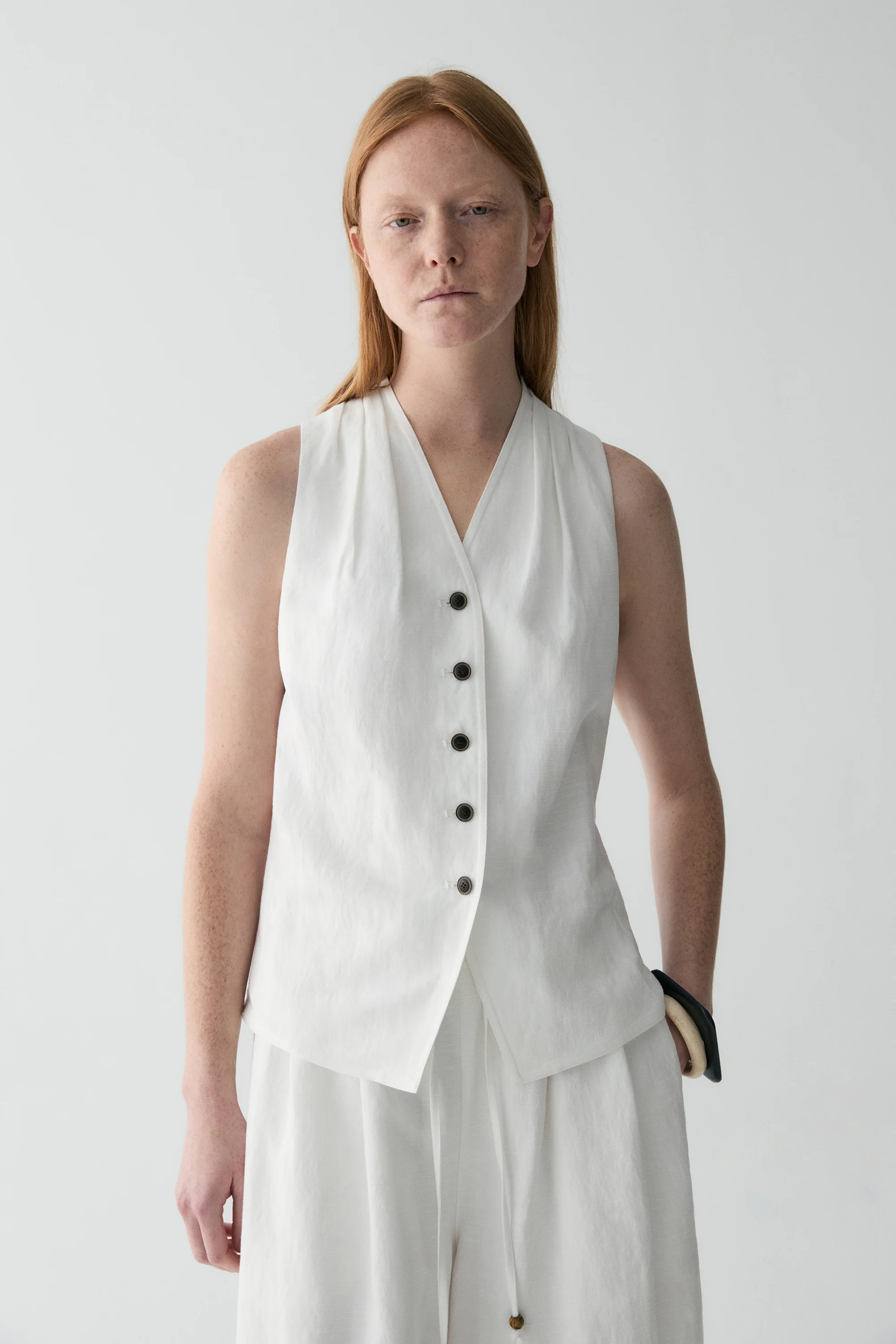Cotton-linen Vest - Image 17